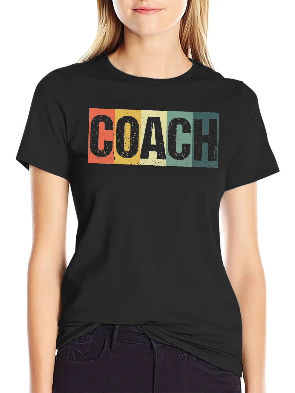 Coach Cool Retro Funny Sports Mentor Trainer Gift Breathable Soft Cotton T-Shirt – Timeless Casual Look
