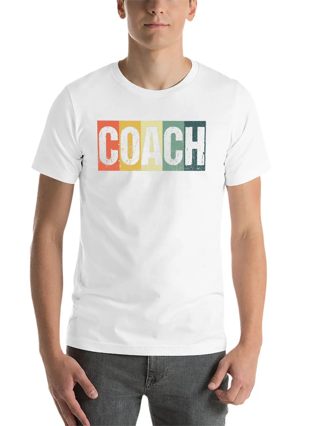 Coach Cool Retro Funny Sports Mentor Trainer Gift Breathable Soft Cotton T-Shirt – Timeless Casual Look