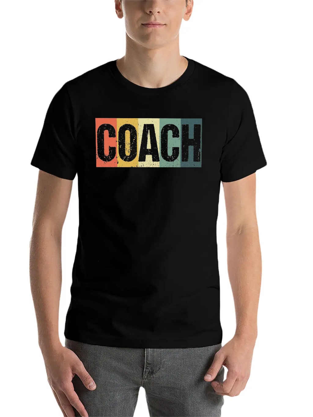 Coach Cool Retro Funny Sports Mentor Trainer Gift Breathable Soft Cotton T-Shirt – Timeless Casual Look