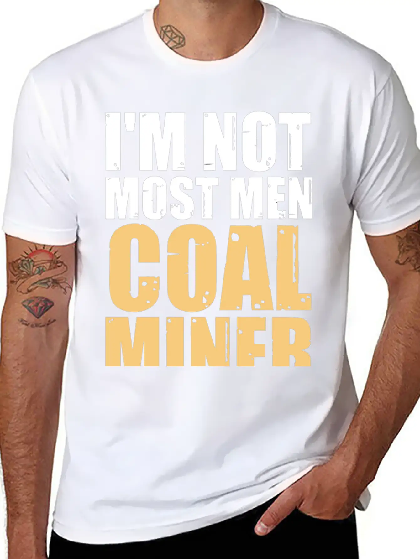 Coal Miner Most Men Funny Mining Mine Worker Gifts Casual Graphic T-Shirt – Simple And Comfortable Daily Wear