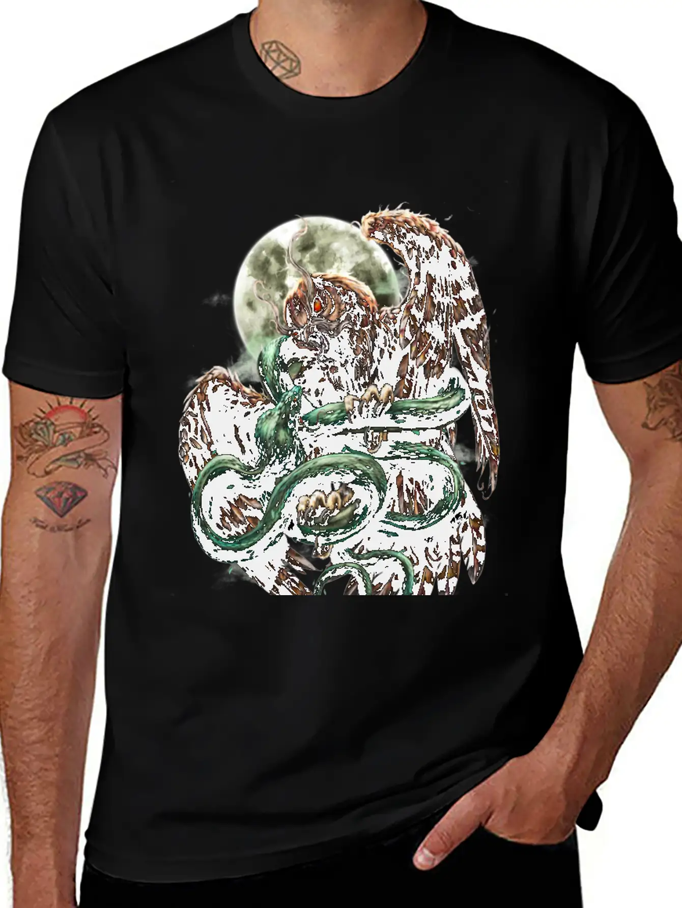 Cobra Vs Owl Casual Graphic T-Shirt – Simple And Comfortable Daily Wear