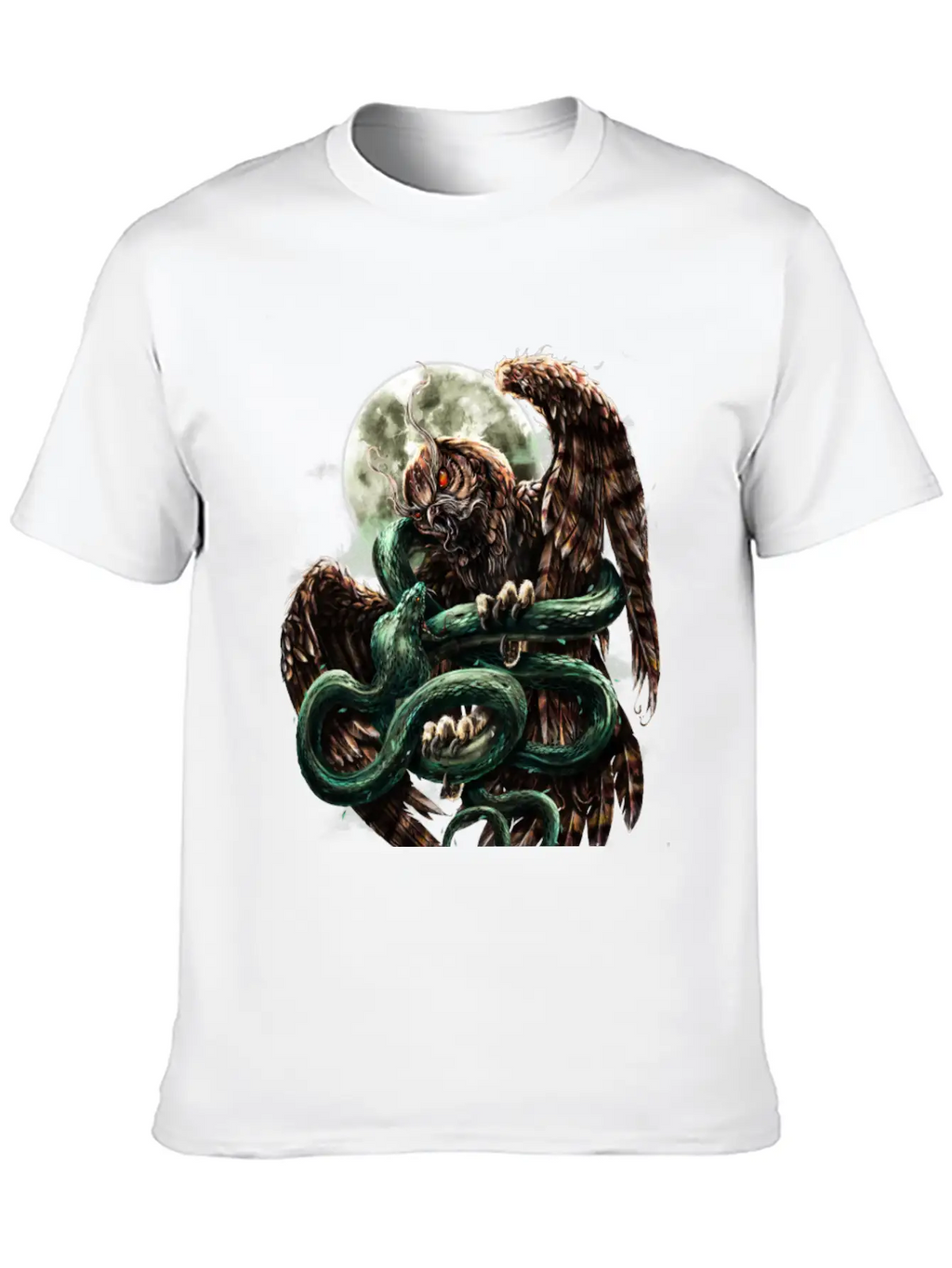 Cobra Vs Owl Casual Graphic T-Shirt – Simple And Comfortable Daily Wear