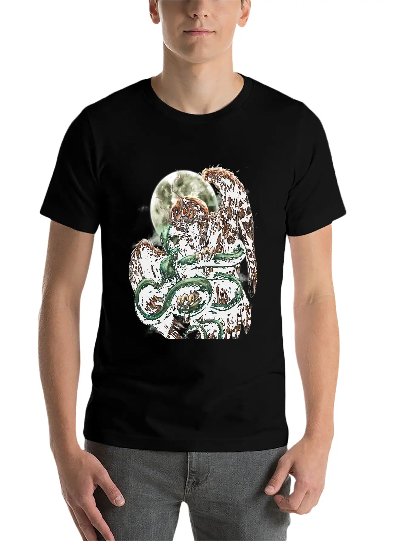 Cobra Vs Owl Casual Graphic T-Shirt – Simple And Comfortable Daily Wear