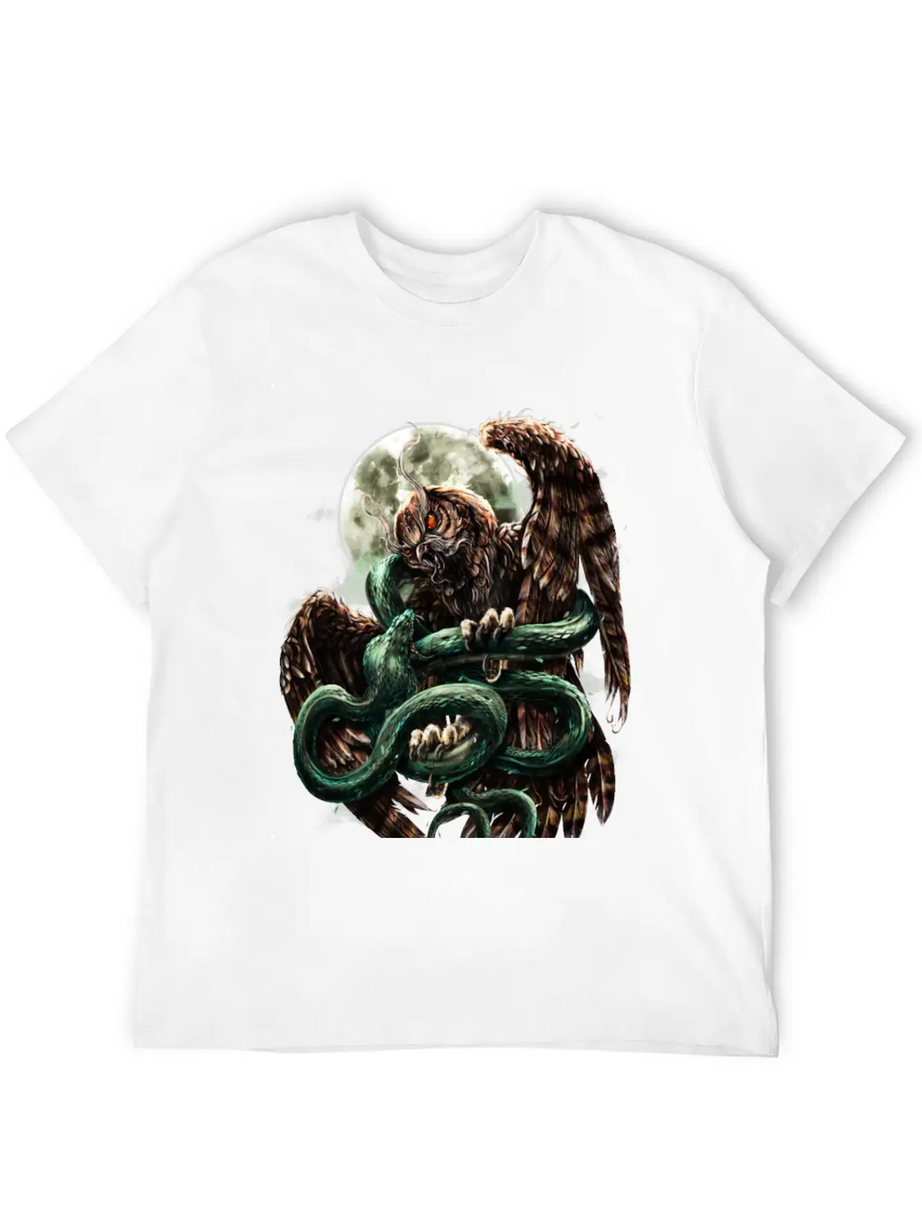 Cobra Vs Owl Casual Graphic T-Shirt – Simple And Comfortable Daily Wear