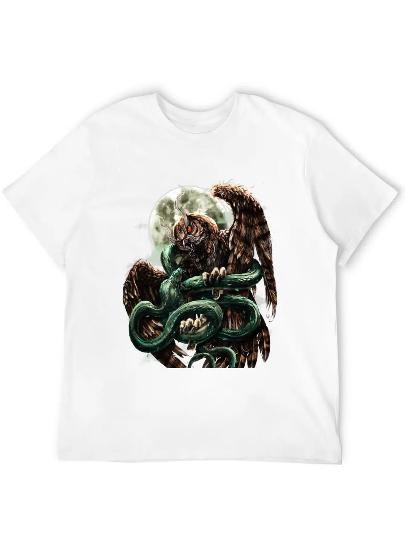 Cobra Vs Owl Casual Graphic T-Shirt – Simple And Comfortable Daily Wear