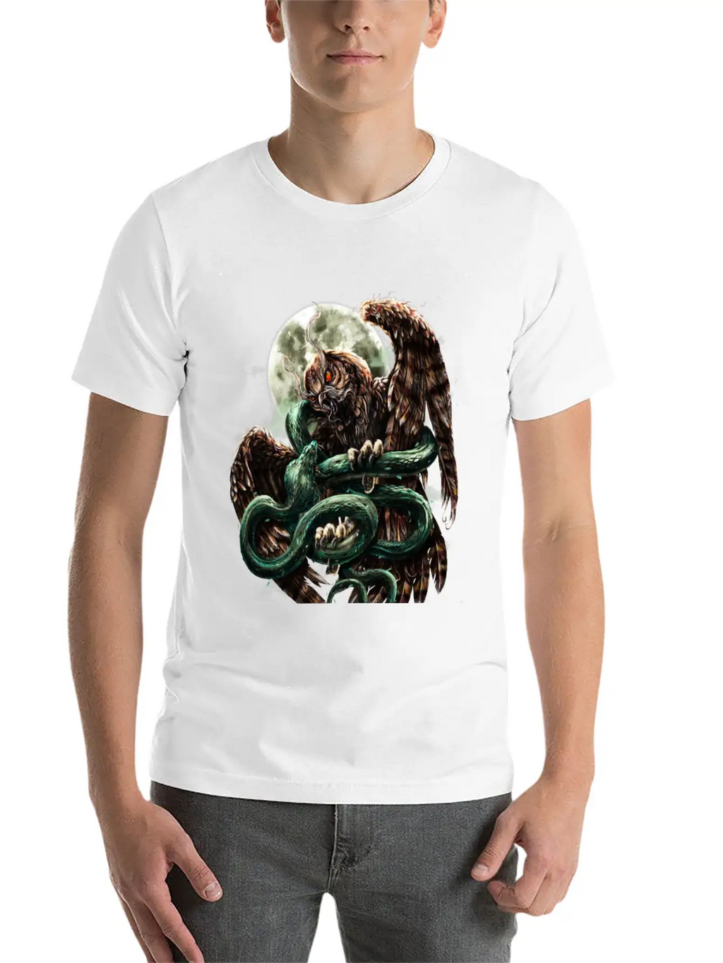 Cobra Vs Owl Casual Graphic T-Shirt – Simple And Comfortable Daily Wear