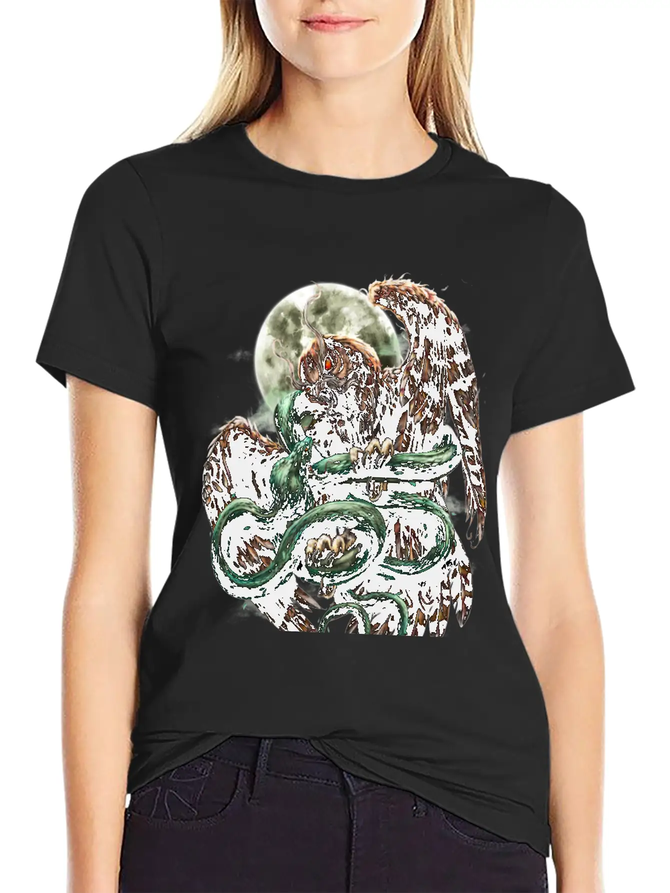 Cobra Vs Owl Casual Graphic T-Shirt – Simple And Comfortable Daily Wear