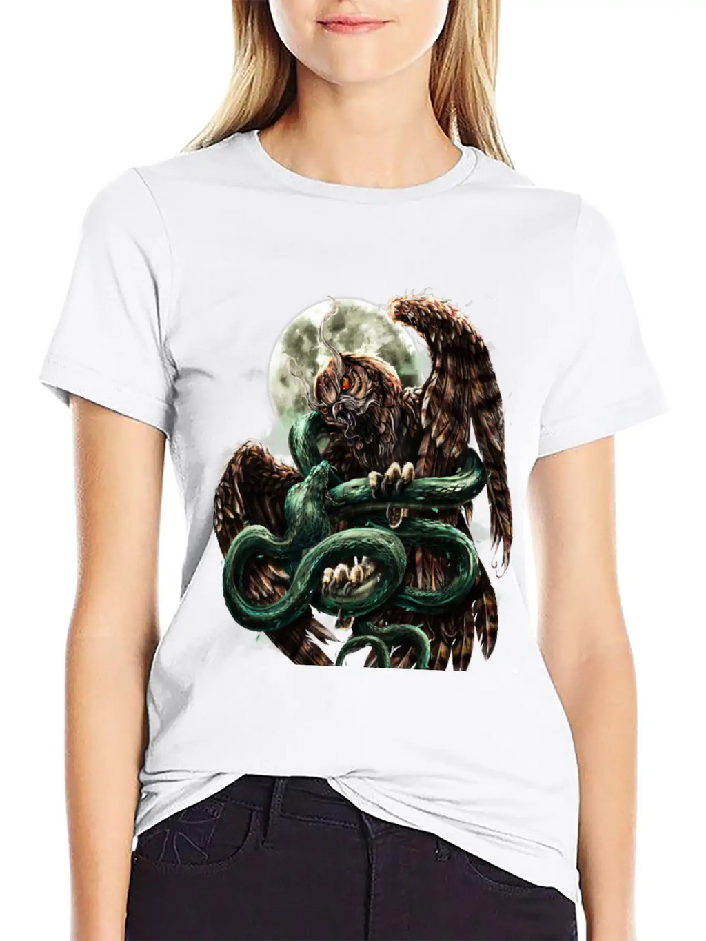 Cobra Vs Owl Casual Graphic T-Shirt – Simple And Comfortable Daily Wear