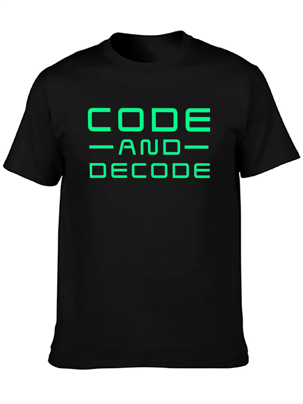 Code And Decode Bitcoin Crypto Currency Unisex Casual T-Shirt – Clean Design For Daily Comfort