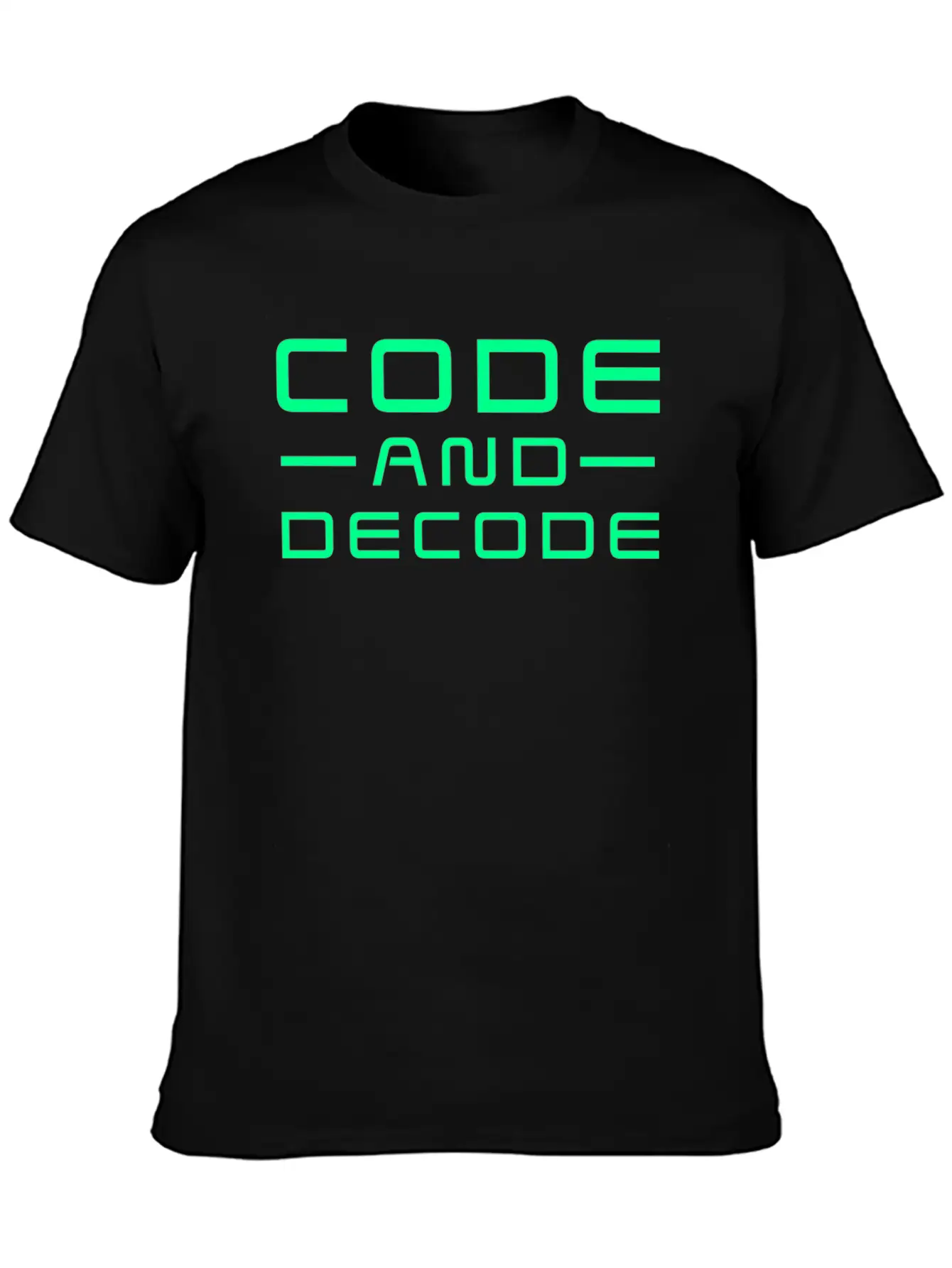 Code And Decode Bitcoin Crypto Currency Unisex Casual T-Shirt – Clean Design For Daily Comfort