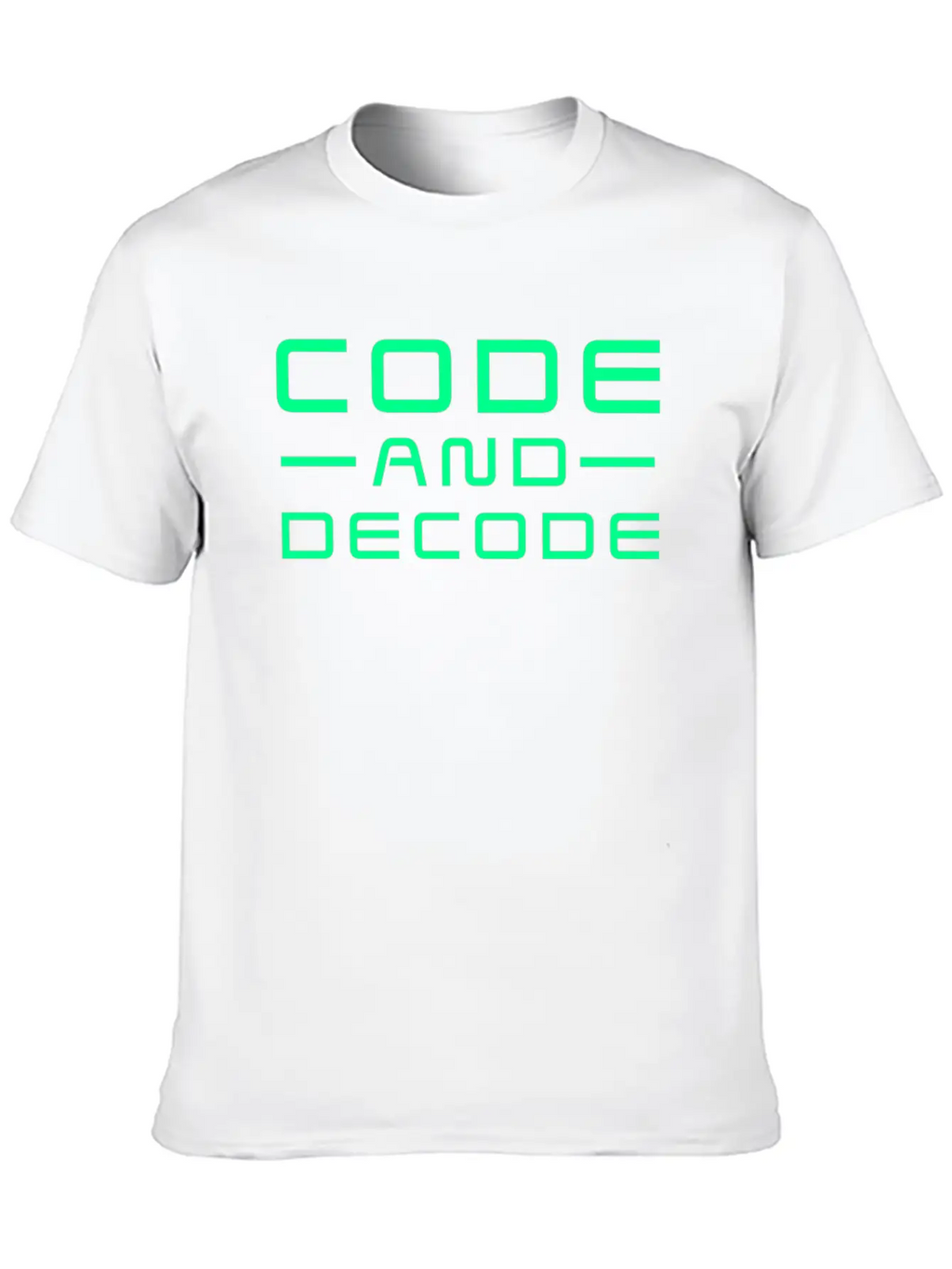 Code And Decode Bitcoin Crypto Currency Unisex Casual T-Shirt – Clean Design For Daily Comfort