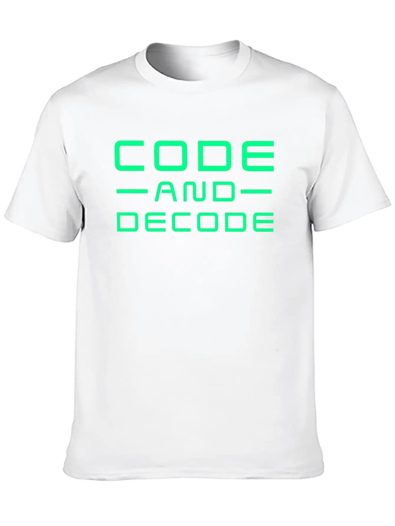 Code And Decode Bitcoin Crypto Currency Unisex Casual T-Shirt – Clean Design For Daily Comfort
