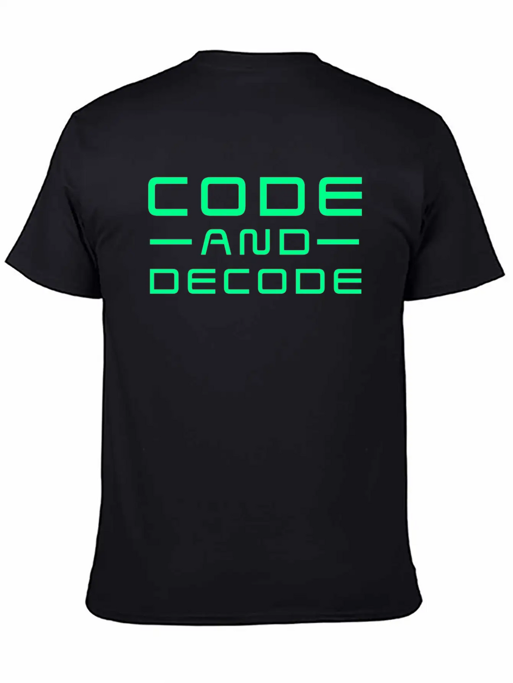 Code And Decode Bitcoin Crypto Currency Unisex Casual T-Shirt – Clean Design For Daily Comfort