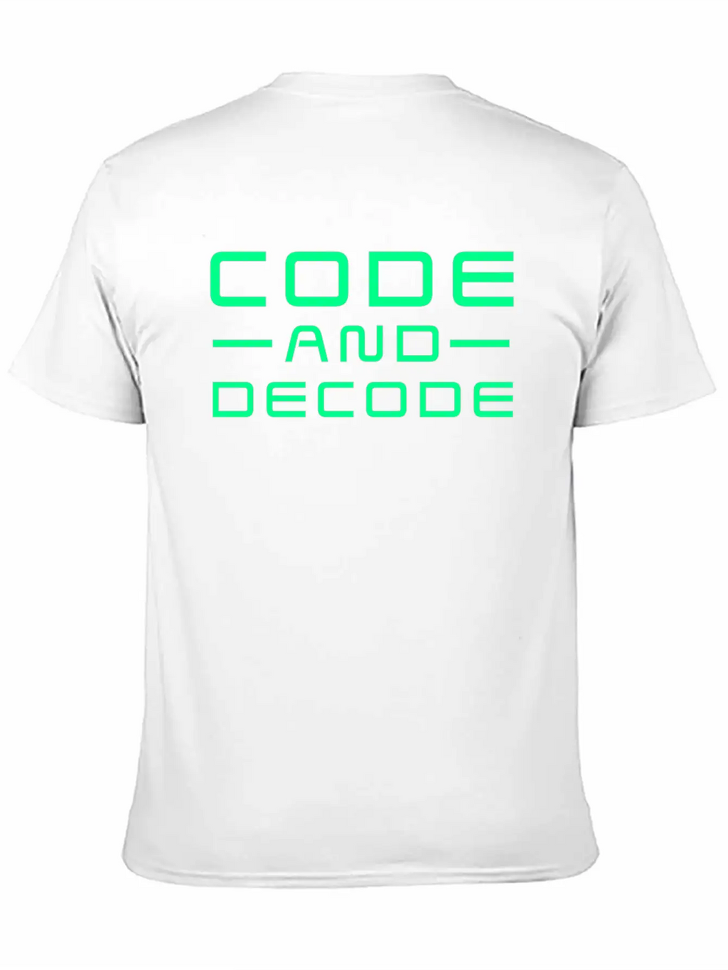 Code And Decode Bitcoin Crypto Currency Unisex Casual T-Shirt – Clean Design For Daily Comfort