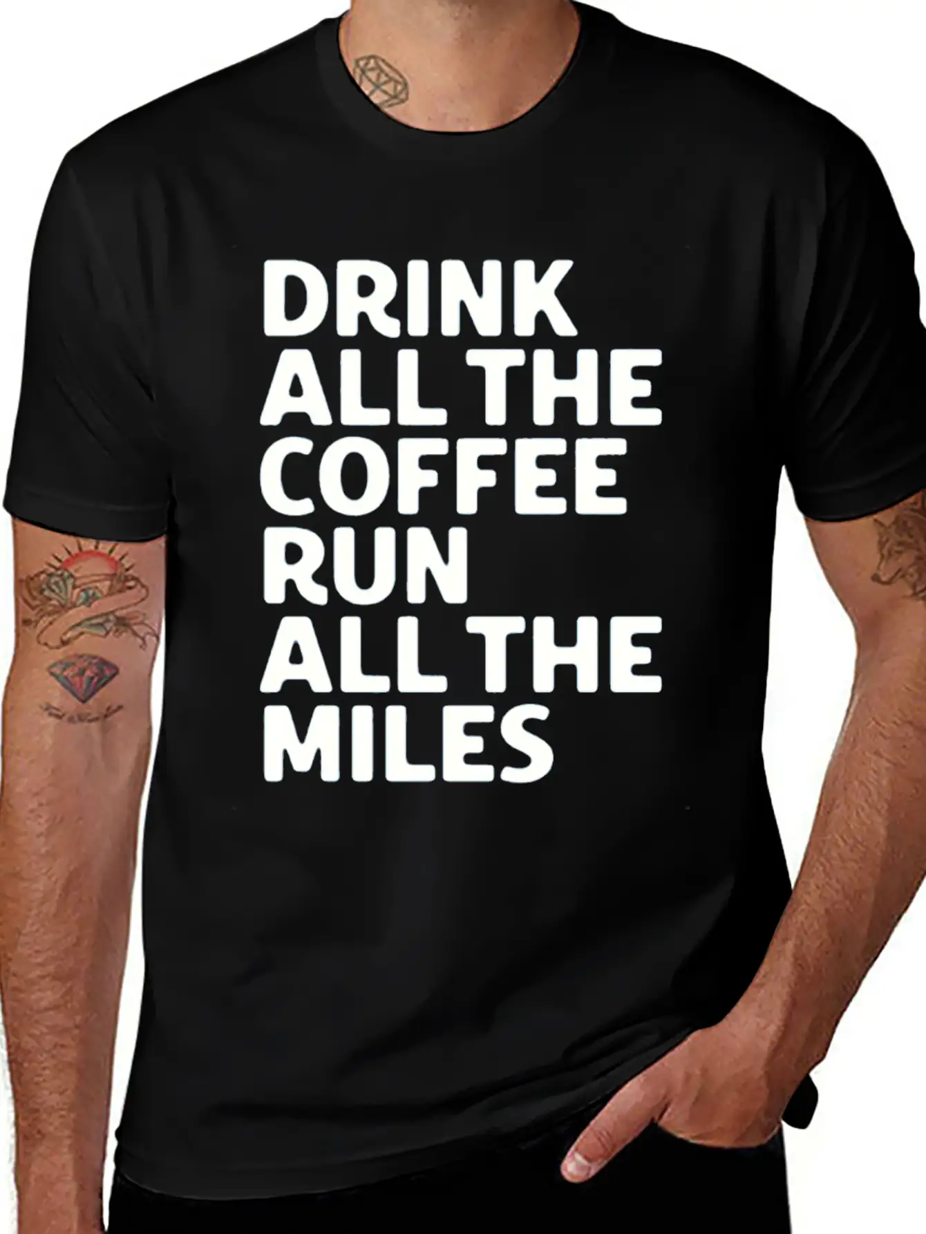 Coffe Run Unisex Casual T-Shirt – Clean Design For Daily Comfort