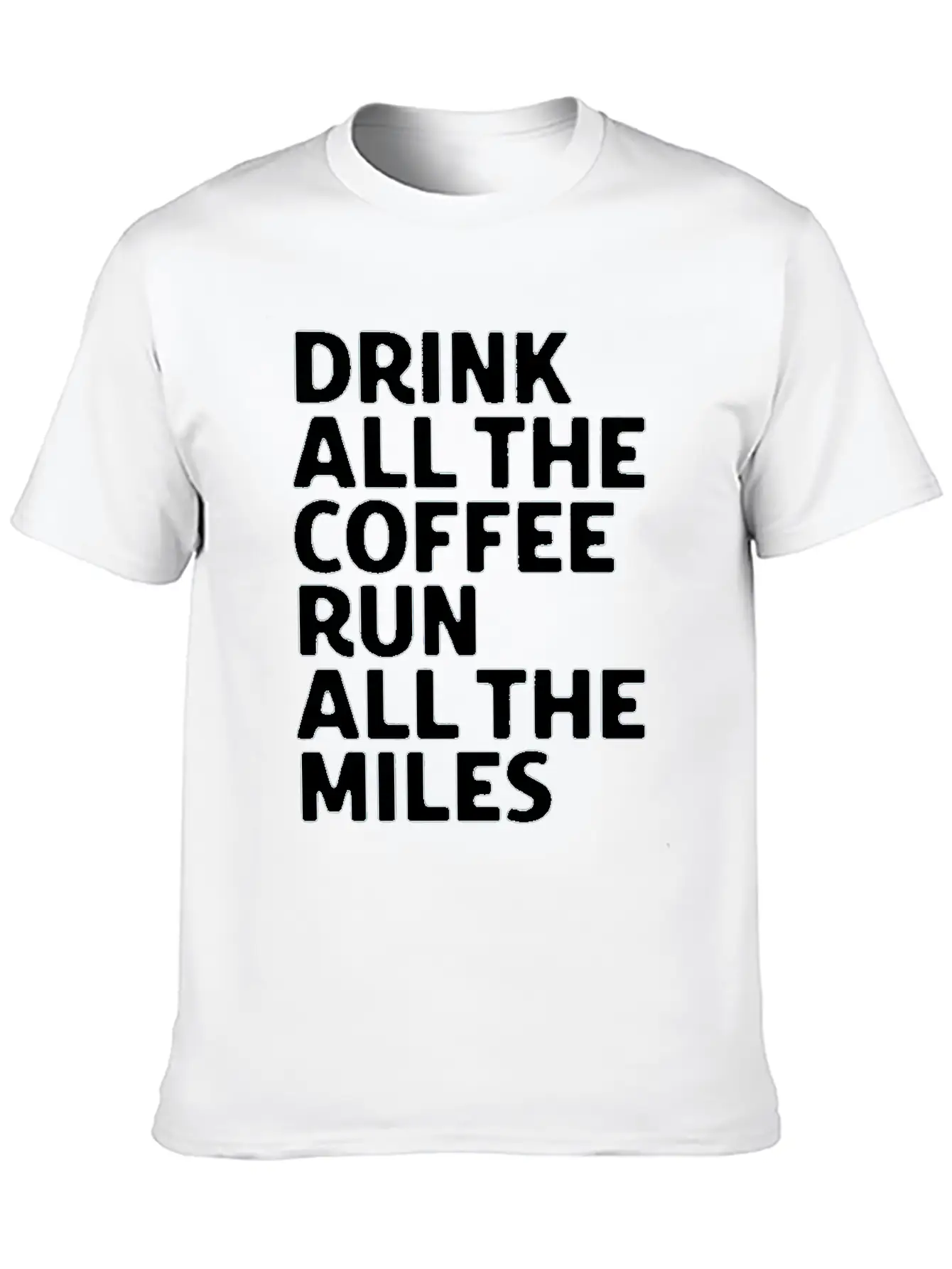Coffe Run Unisex Casual T-Shirt – Clean Design For Daily Comfort