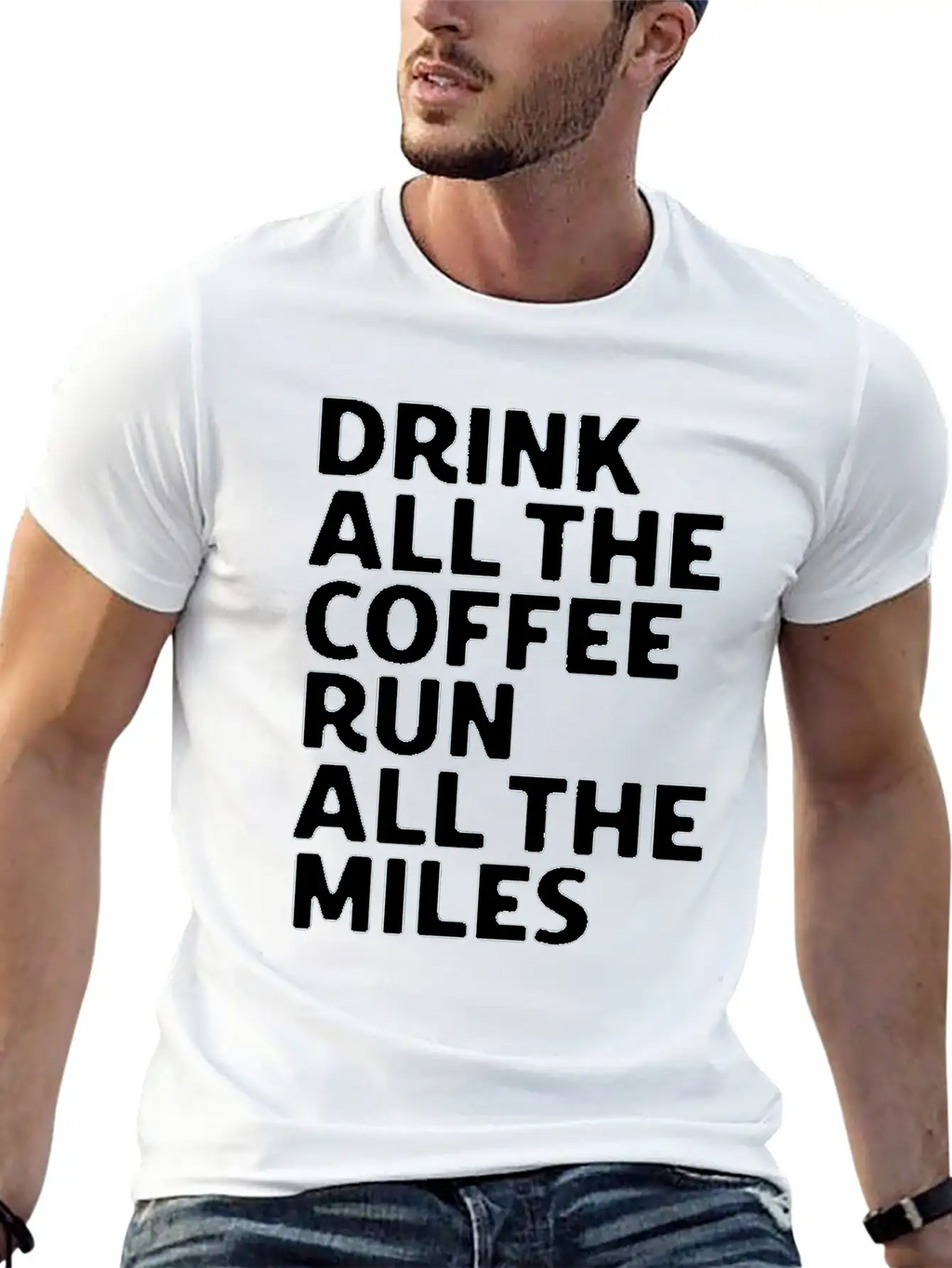 Coffe Run Unisex Casual T-Shirt – Clean Design For Daily Comfort
