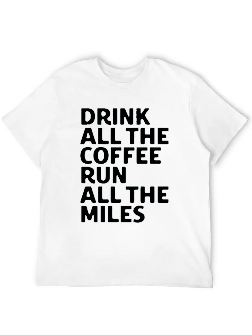 Coffe Run Unisex Casual T-Shirt – Clean Design For Daily Comfort