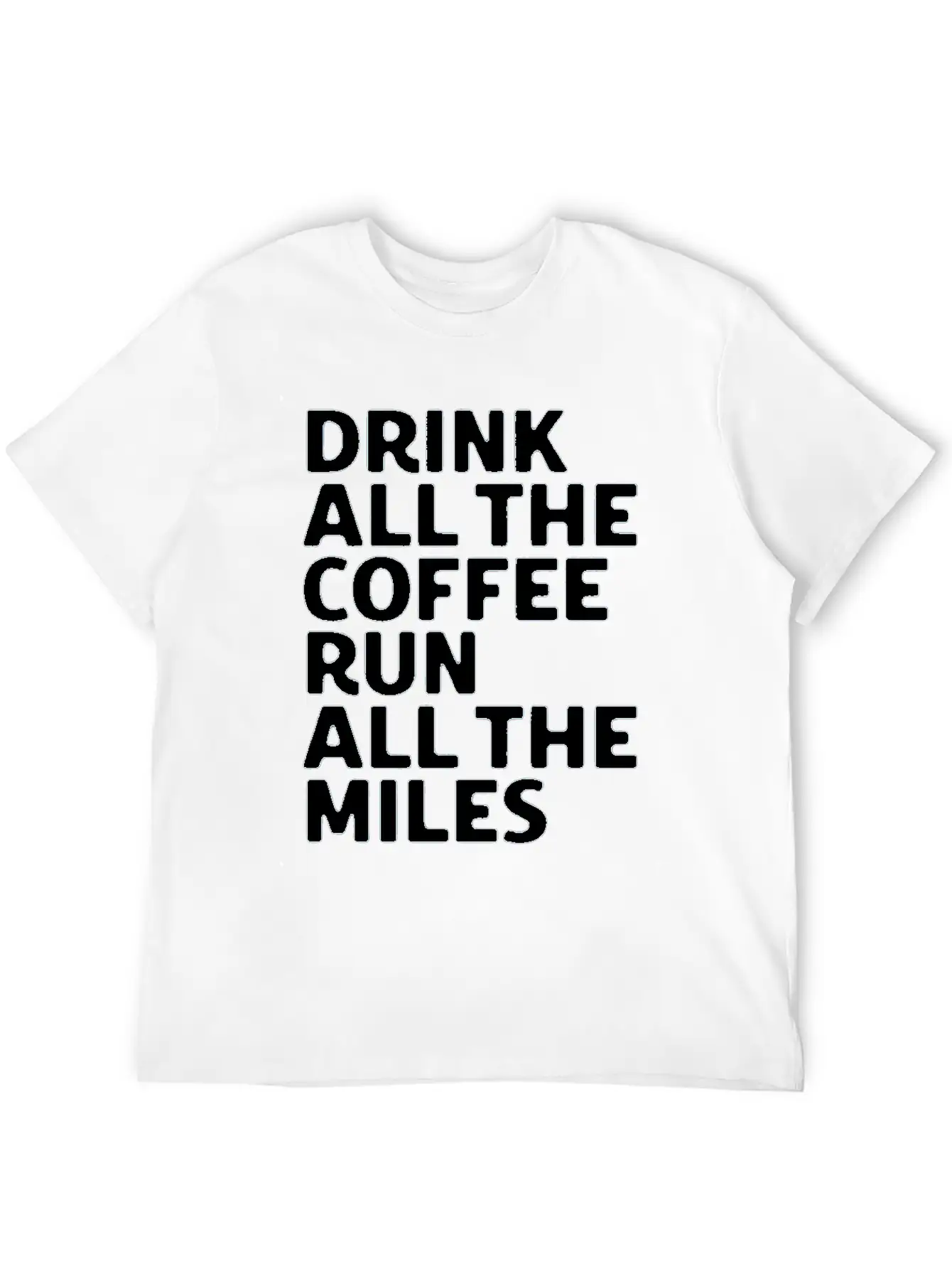Coffe Run Unisex Casual T-Shirt – Clean Design For Daily Comfort
