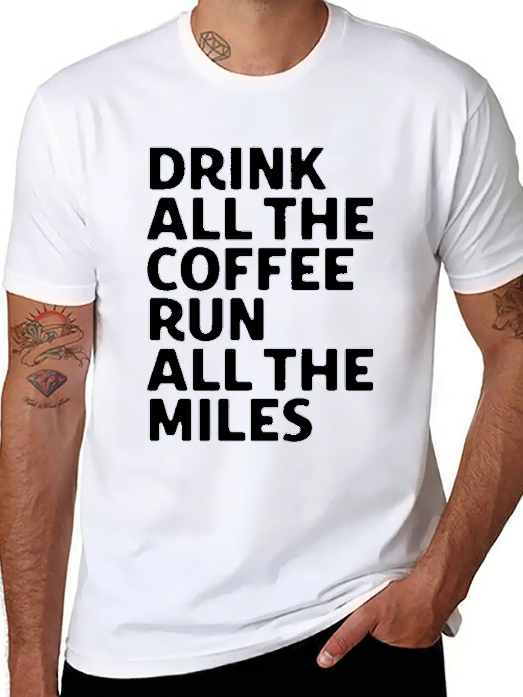 Coffe Run Unisex Casual T-Shirt – Clean Design For Daily Comfort