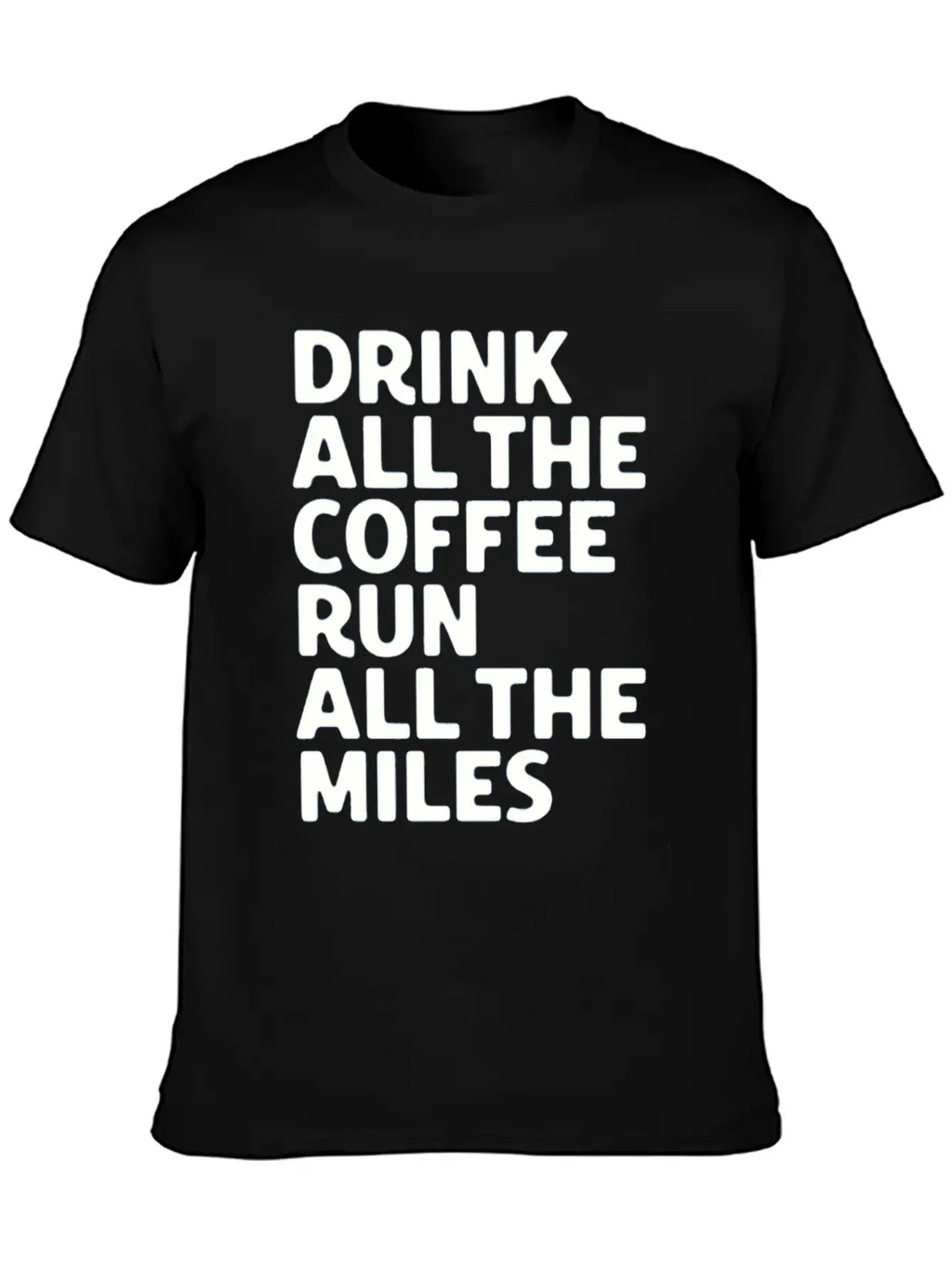 Coffe Run Unisex Casual T-Shirt – Clean Design For Daily Comfort