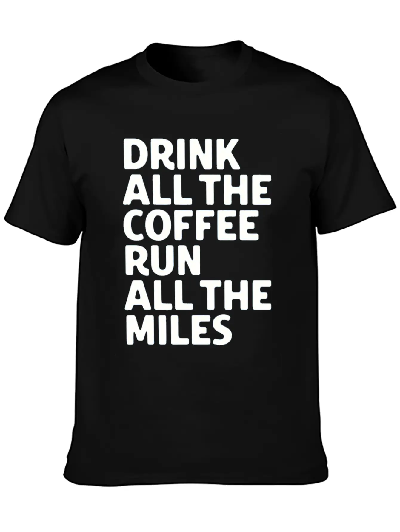 Coffe Run Unisex Casual T-Shirt – Clean Design For Daily Comfort