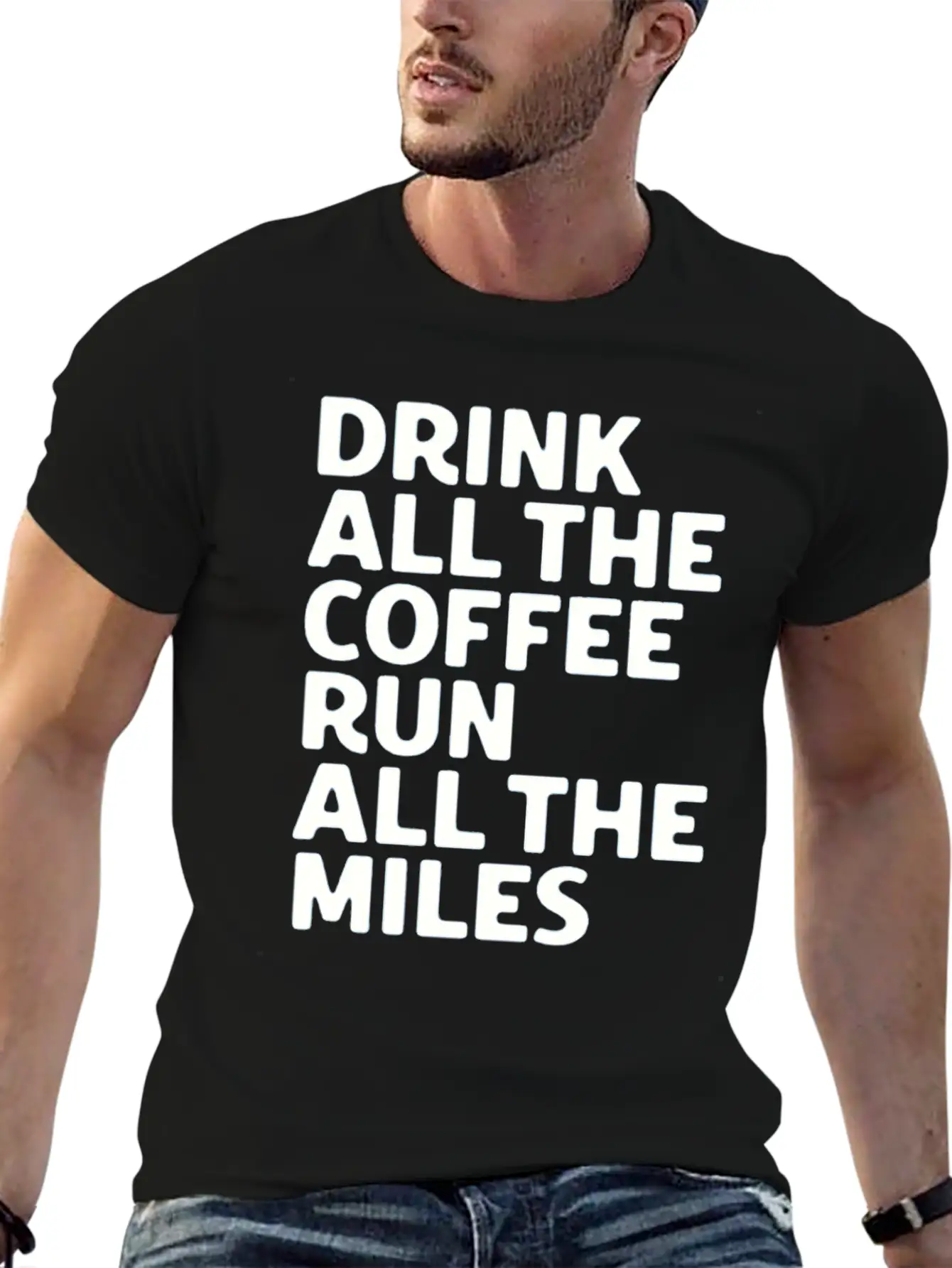 Coffe Run Unisex Casual T-Shirt – Clean Design For Daily Comfort