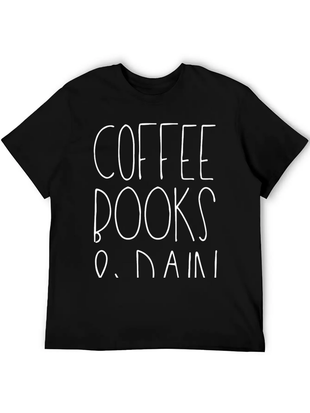 Coffee Books Rain Classic Fit Graphic Tee For Daily Comfort – Unisex Cotton Shirt