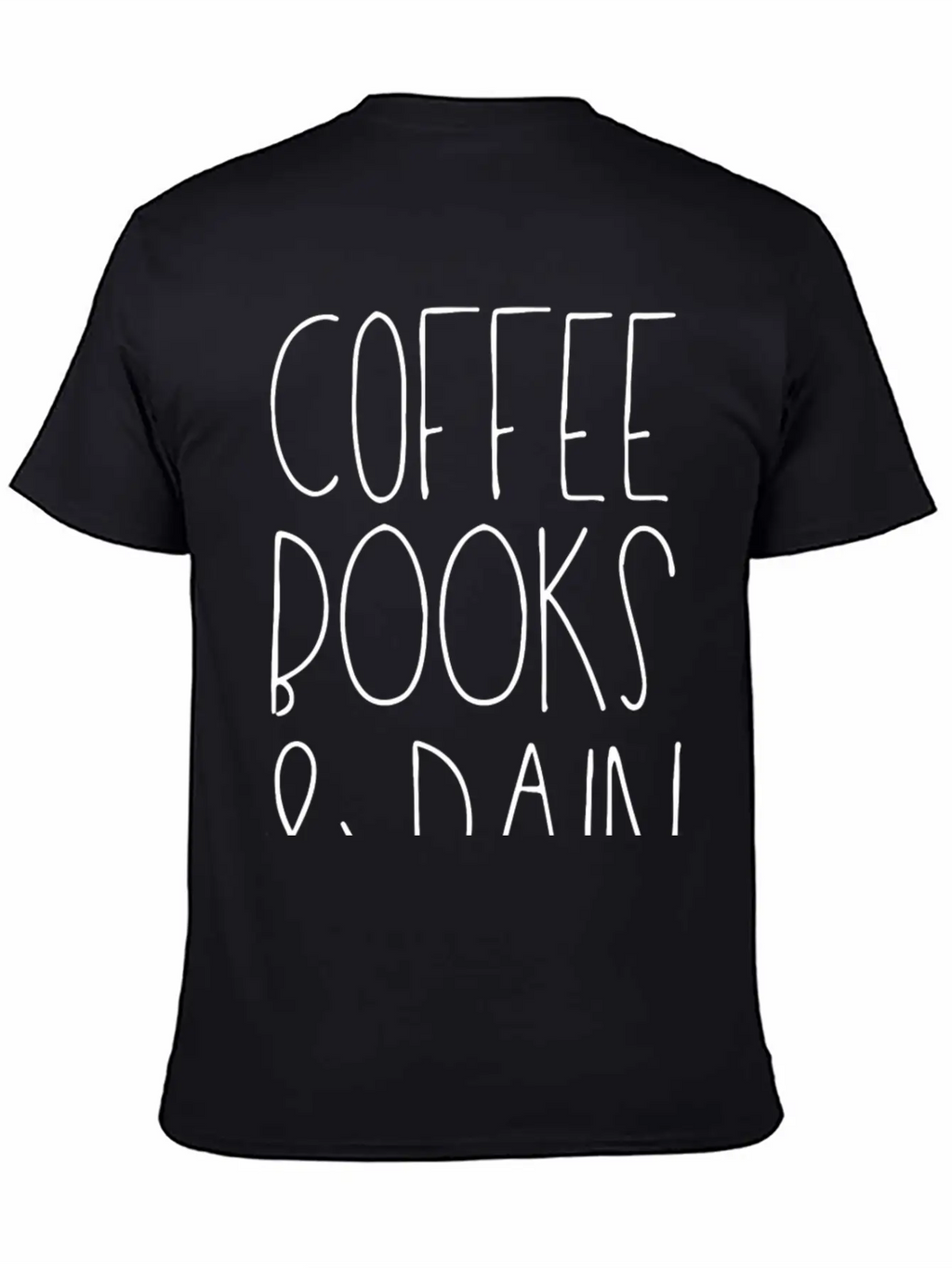Coffee Books Rain Classic Fit Graphic Tee For Daily Comfort – Unisex Cotton Shirt