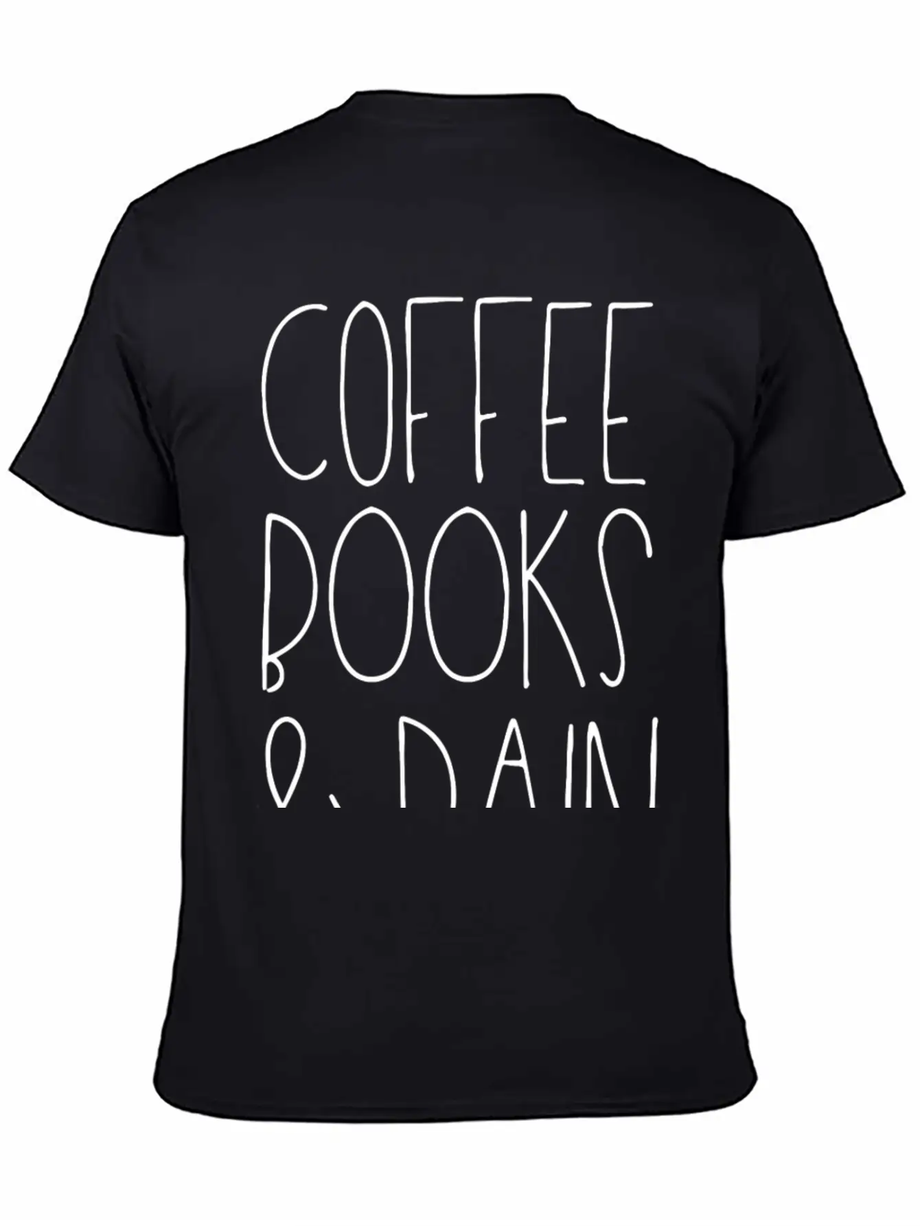 Coffee Books Rain Classic Fit Graphic Tee For Daily Comfort – Unisex Cotton Shirt