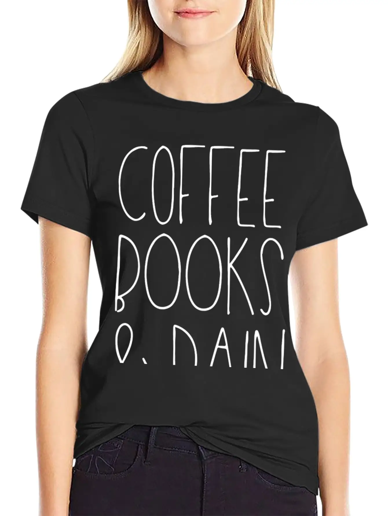Coffee Books Rain Classic Fit Graphic Tee For Daily Comfort – Unisex Cotton Shirt