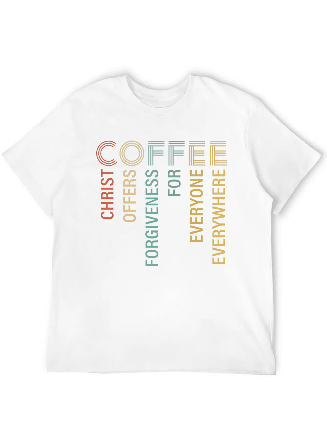 Coffee Christ Offers Forgiveness For Everyone Breathable Soft Cotton T-Shirt – Timeless Casual Look
