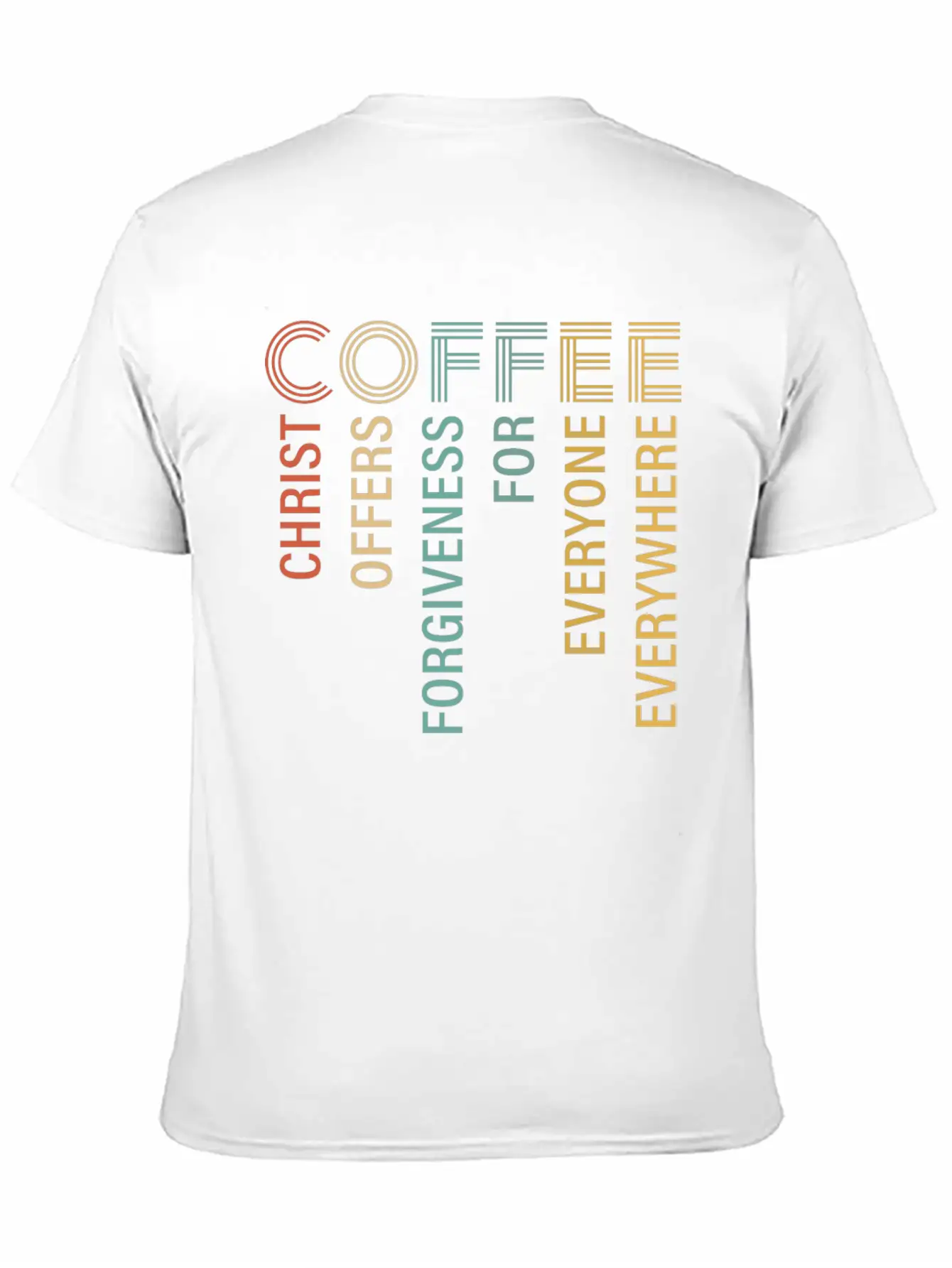 Coffee Christ Offers Forgiveness For Everyone Breathable Soft Cotton T-Shirt – Timeless Casual Look