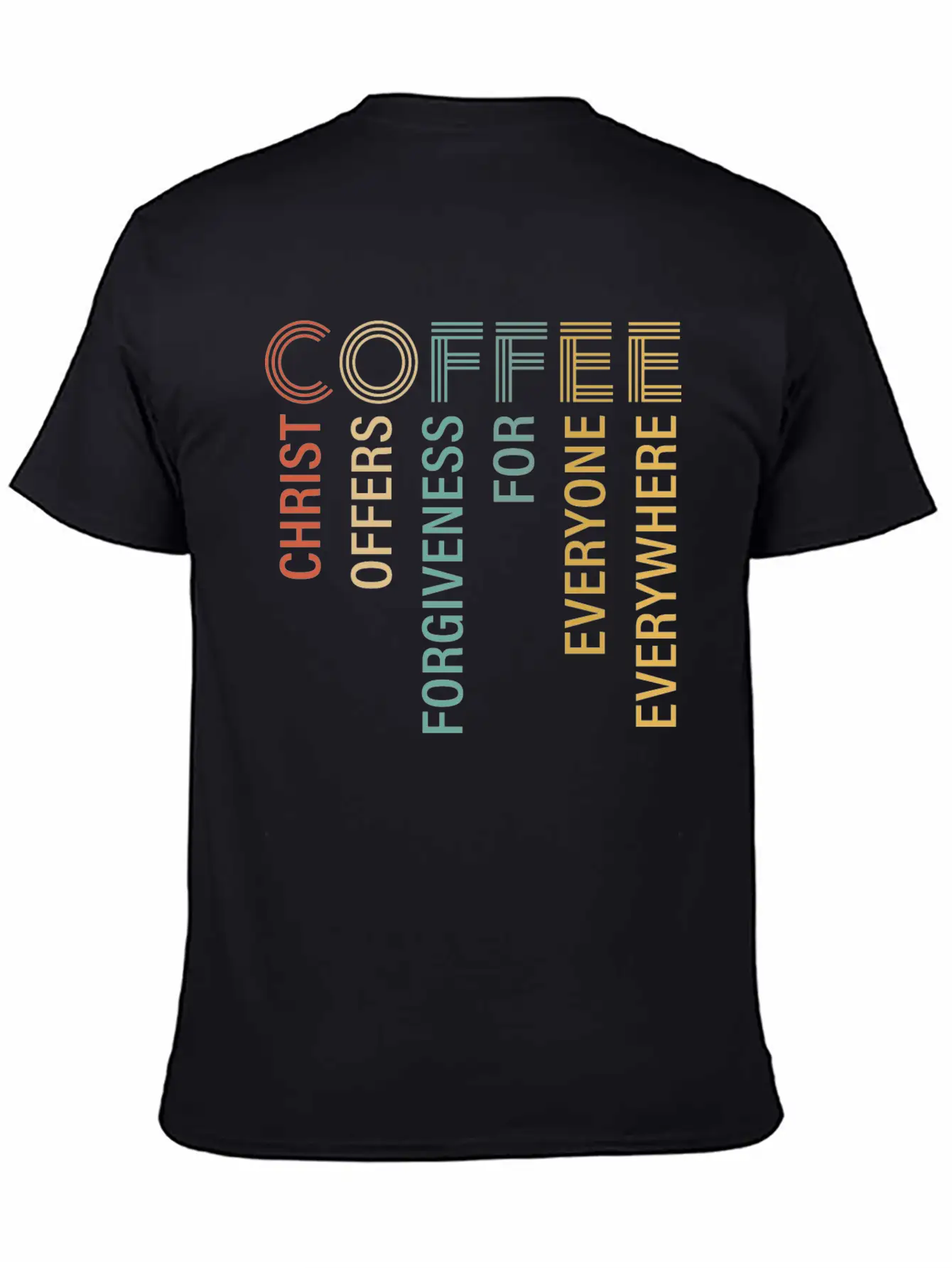 Coffee Christ Offers Forgiveness For Everyone Breathable Soft Cotton T-Shirt – Timeless Casual Look