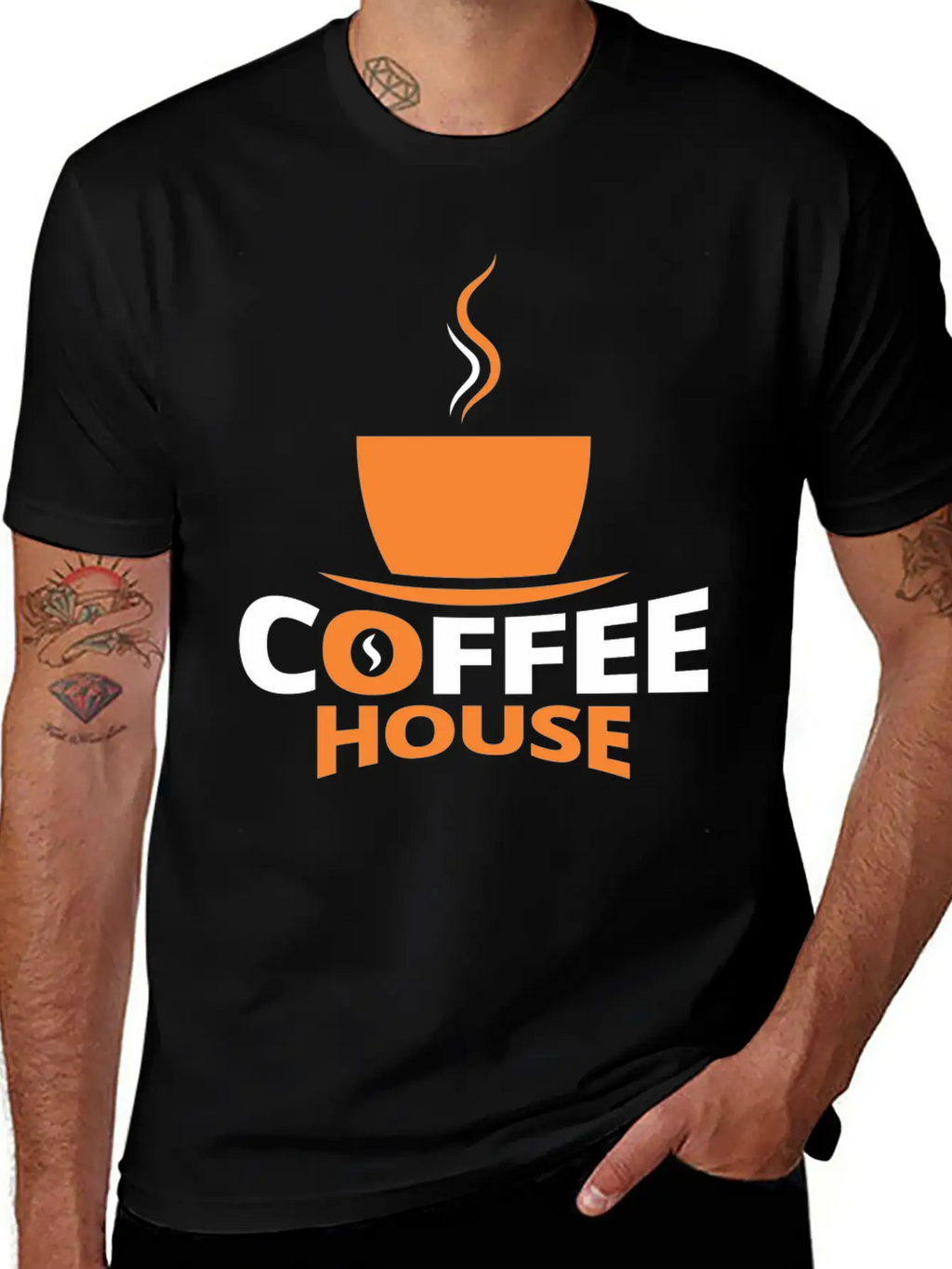 Coffee House Stylish Everyday T-Shirt – Unisex Basic Cotton Tee