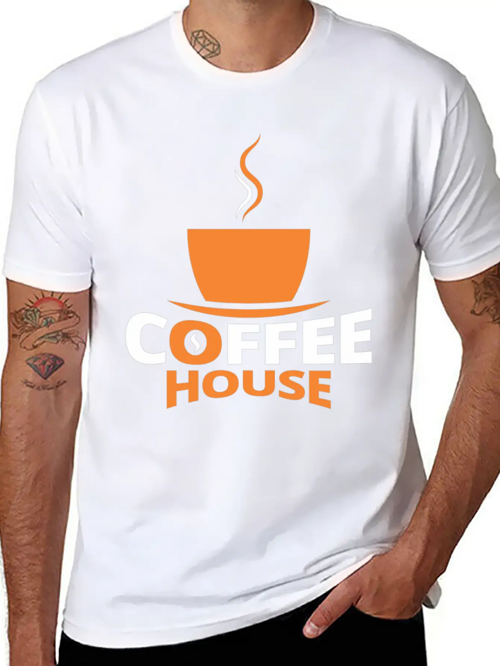 Coffee House Stylish Everyday T-Shirt – Unisex Basic Cotton Tee