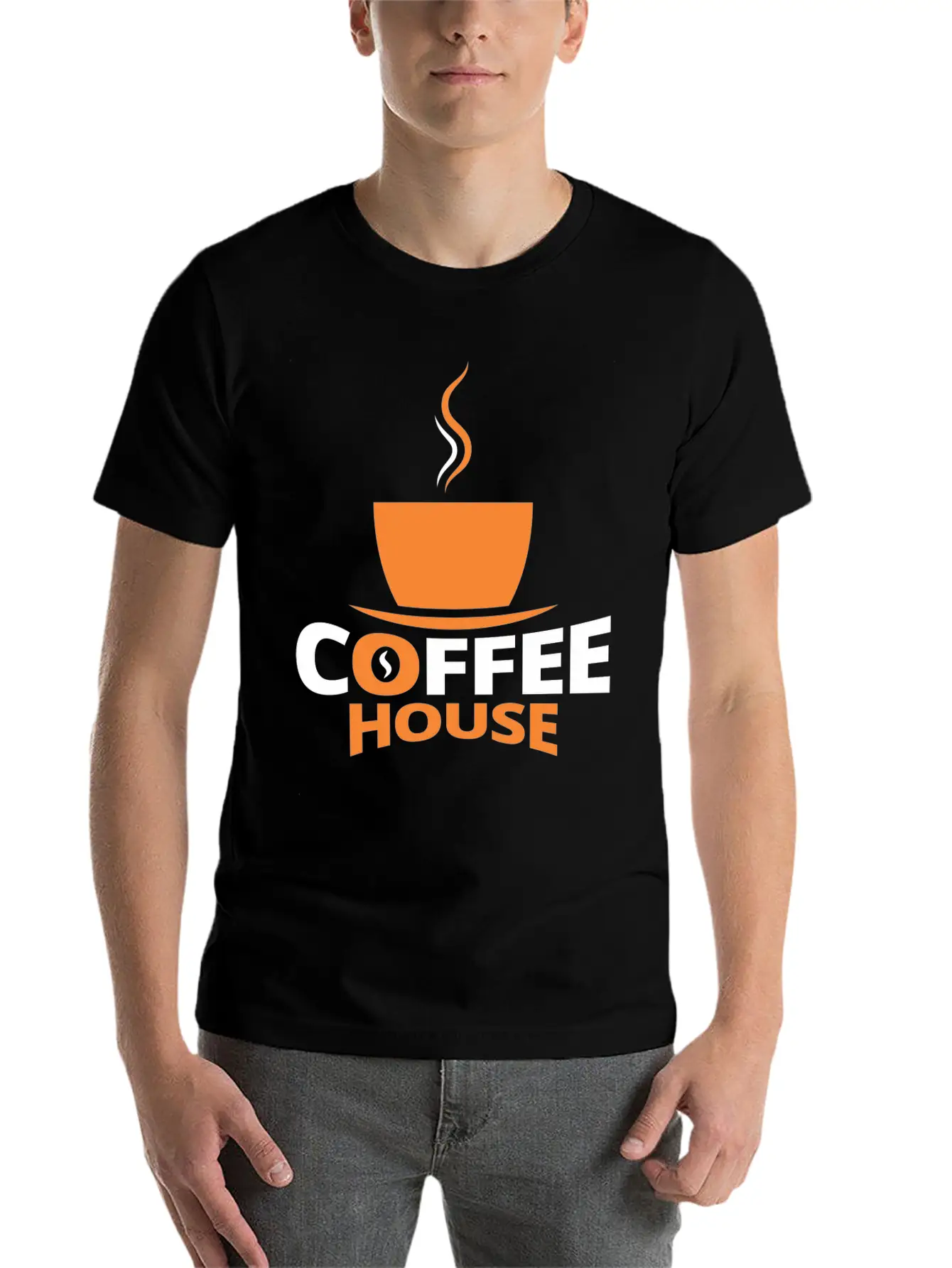 Coffee House Stylish Everyday T-Shirt – Unisex Basic Cotton Tee