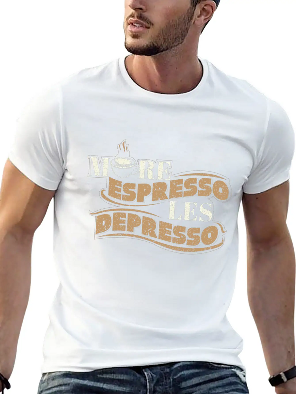 Coffee Saying Unisex Short Sleeve Soft Cotton T-Shirt – Casual Everyday Wear