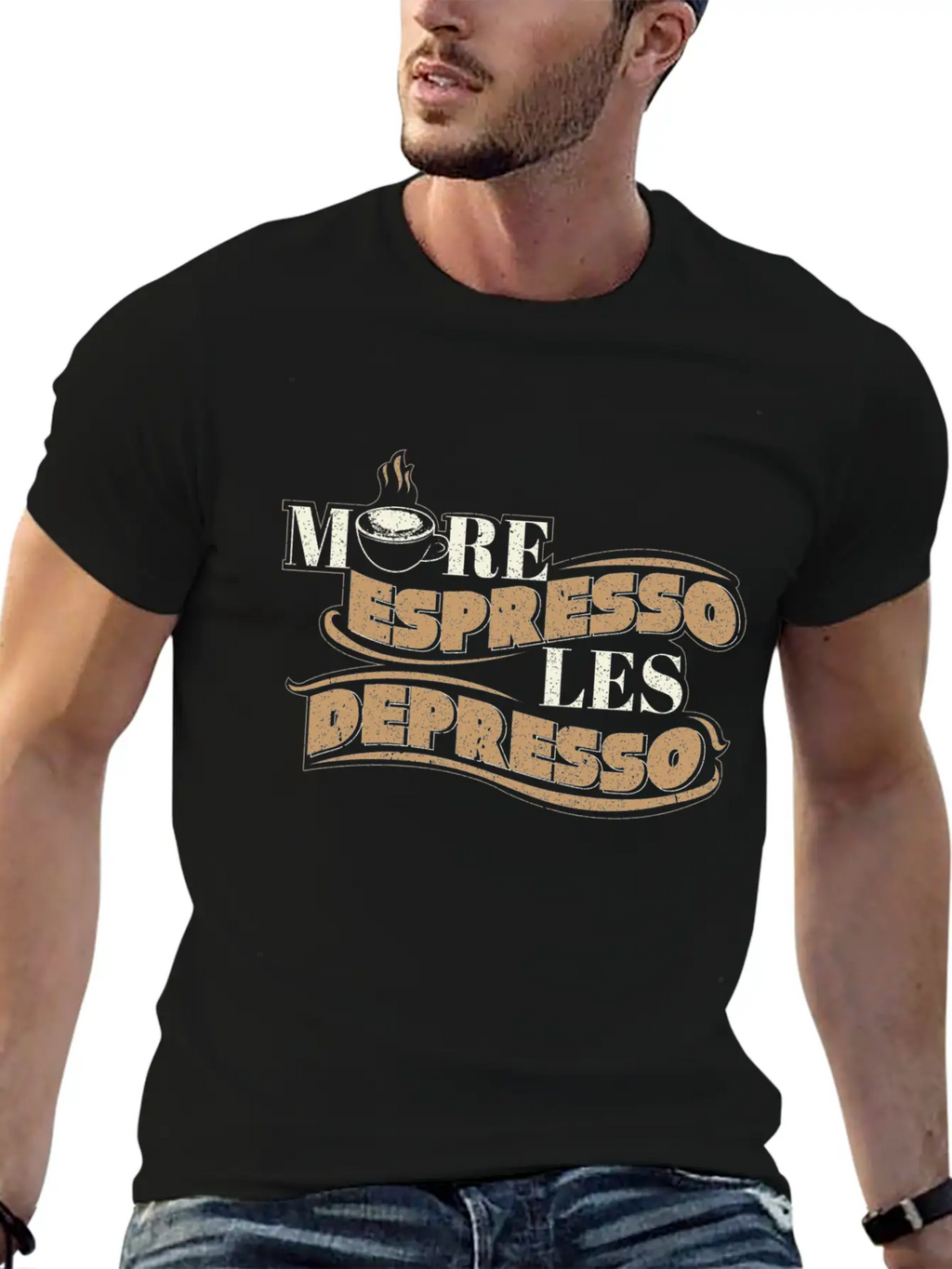 Coffee Saying Unisex Short Sleeve Soft Cotton T-Shirt – Casual Everyday Wear