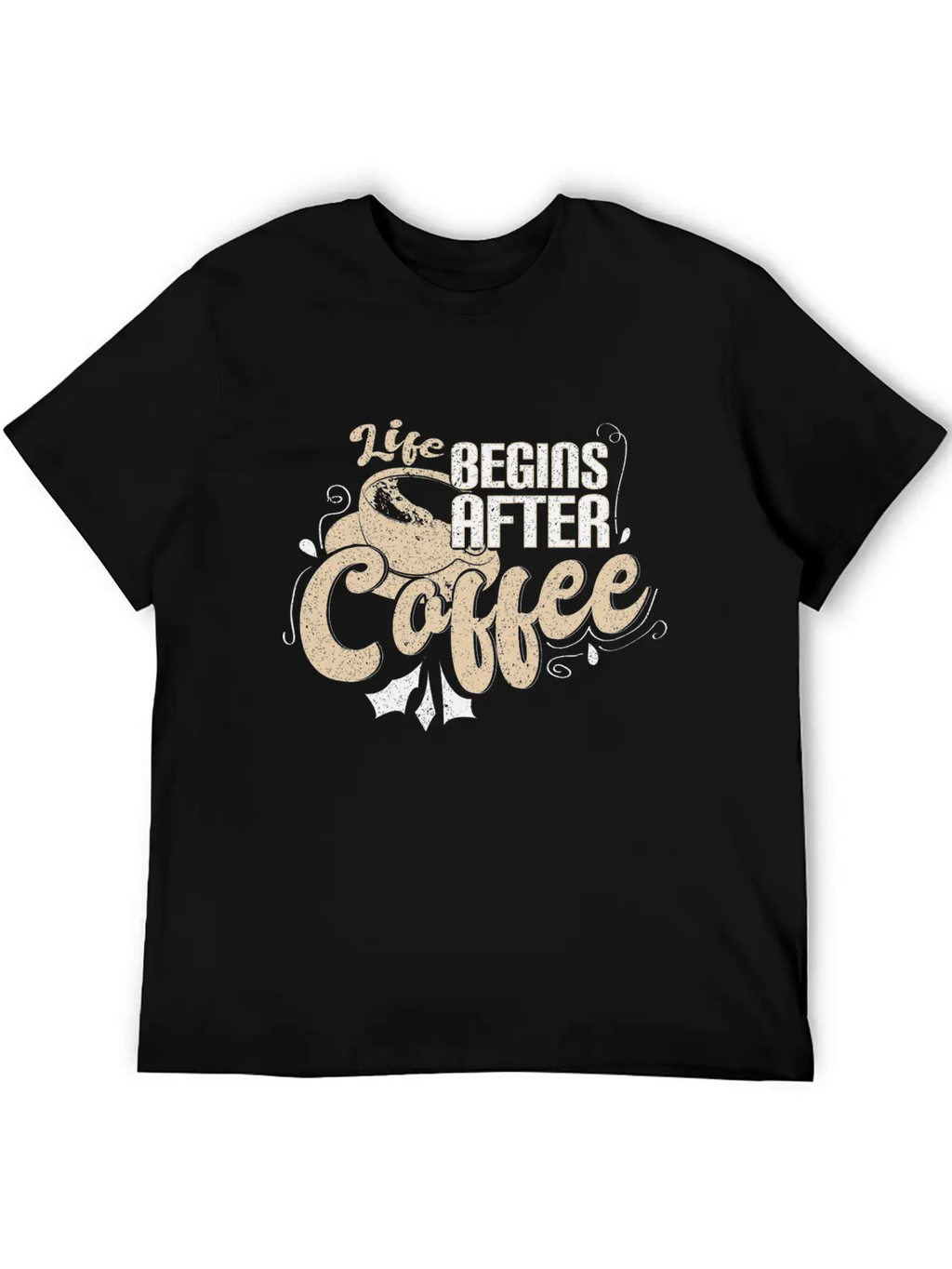 Coffee Sayings Breathable Graphic T-Shirt – Perfect For Casual Days