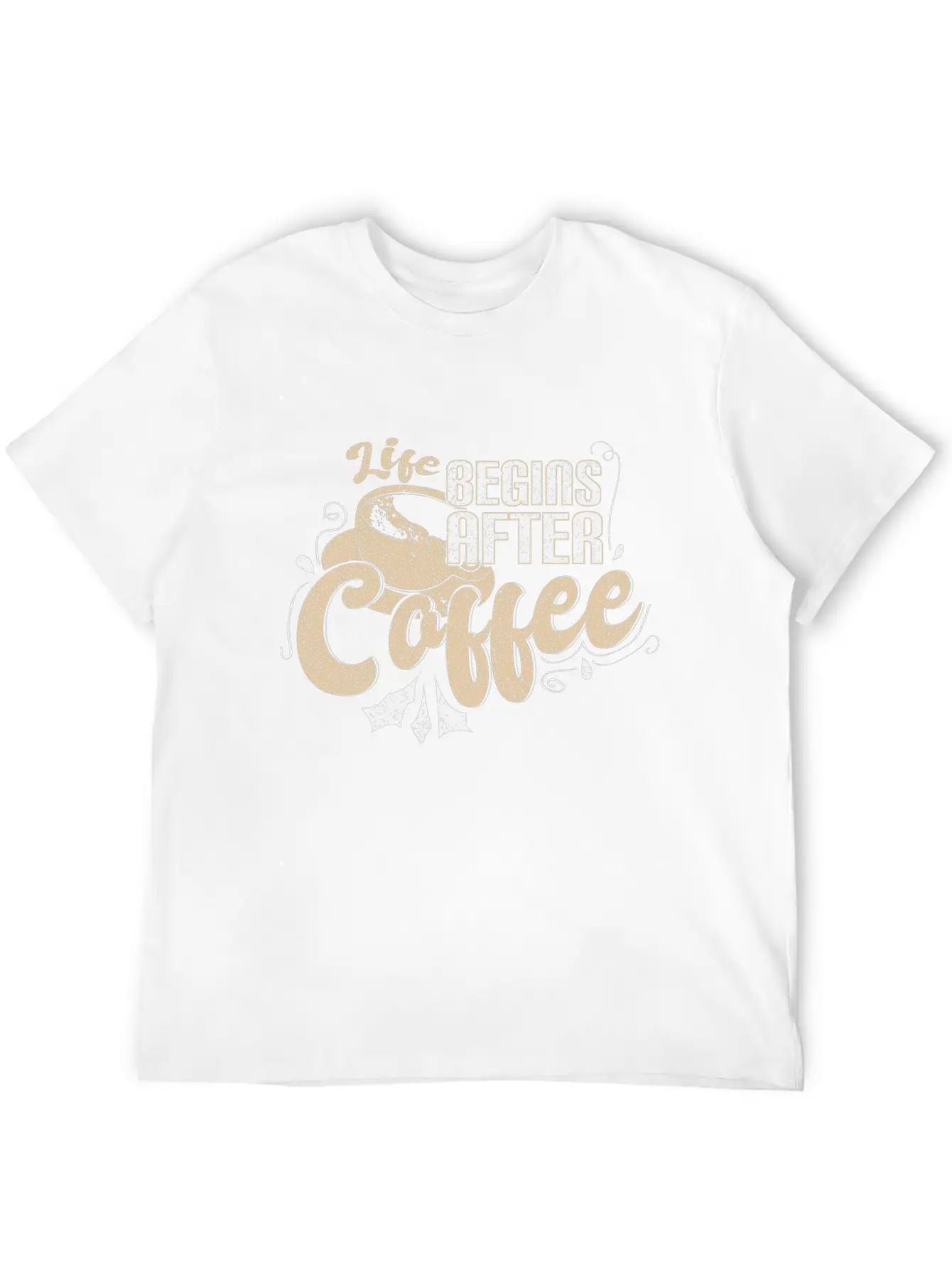 Coffee Sayings Breathable Graphic T-Shirt – Perfect For Casual Days