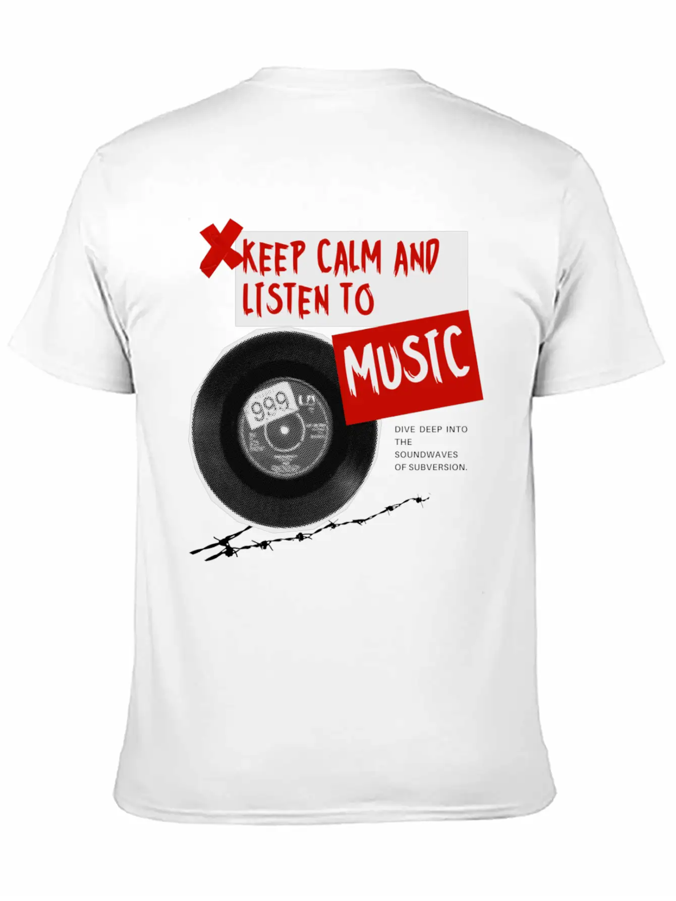 Collection "Keep Calm And Listen To MUSIC" Unisex Casual T-Shirt – Clean Design For Daily Comfort