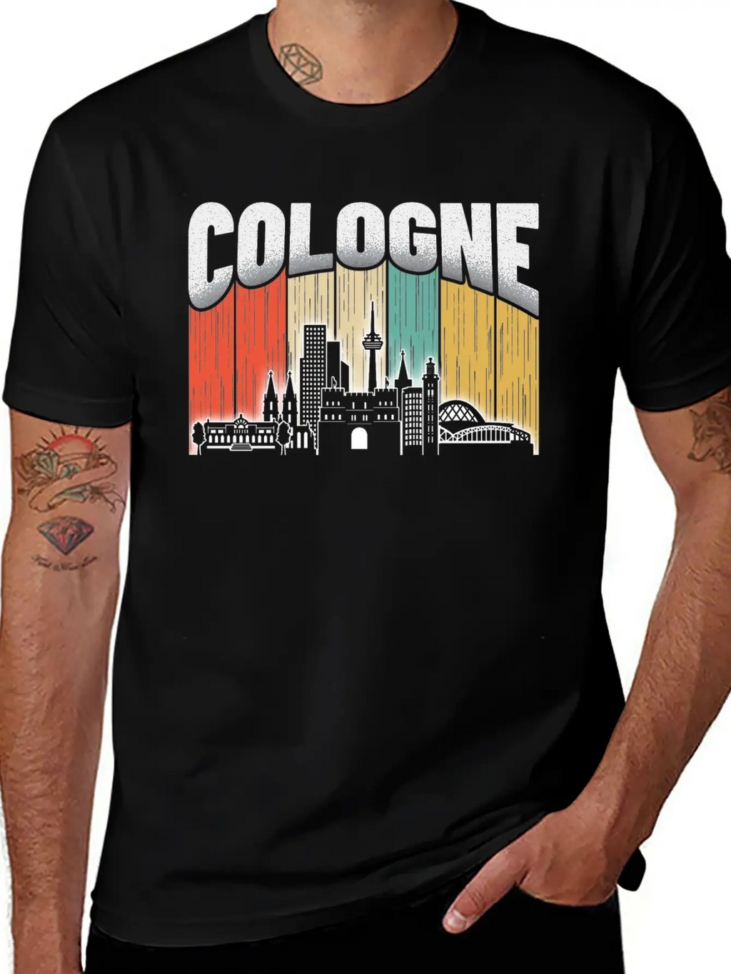 Cologne Germany Breathable Soft Cotton T-Shirt – Timeless Casual Look
