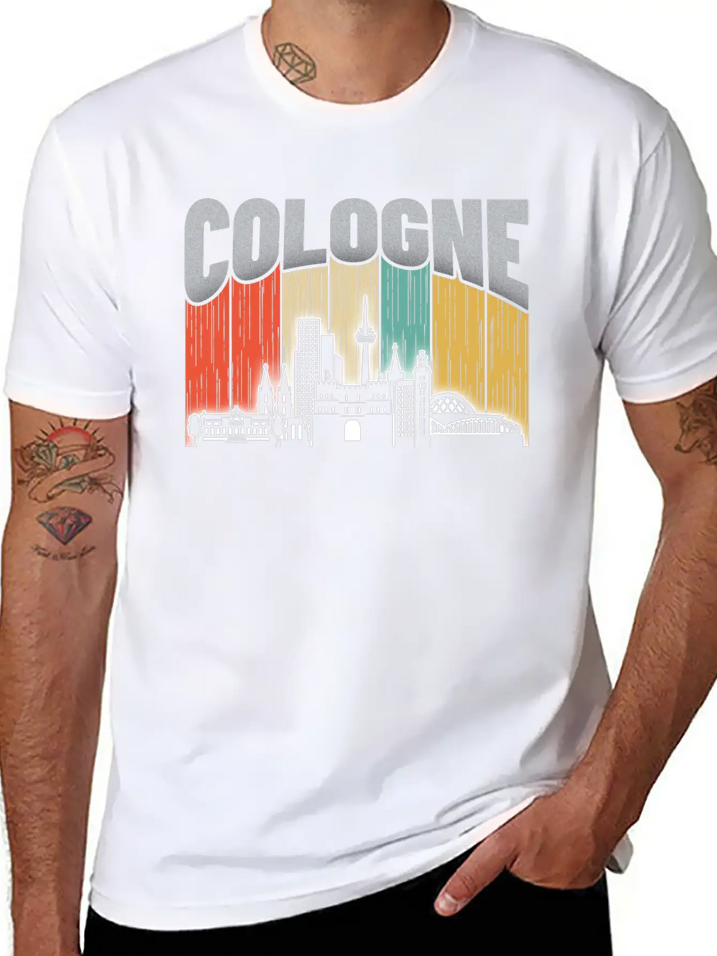 Cologne Germany Breathable Soft Cotton T-Shirt – Timeless Casual Look