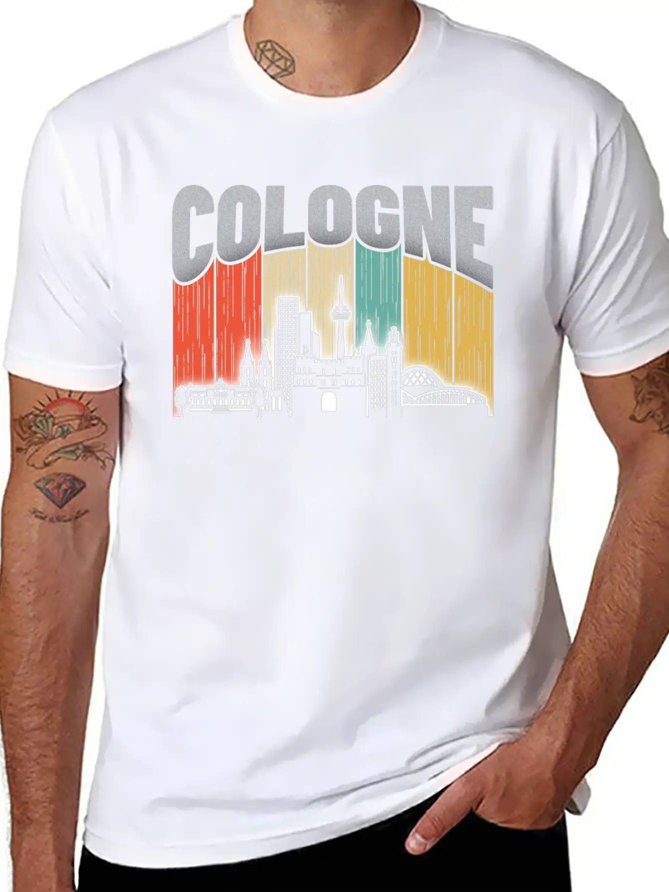 Cologne Germany Breathable Soft Cotton T-Shirt – Timeless Casual Look