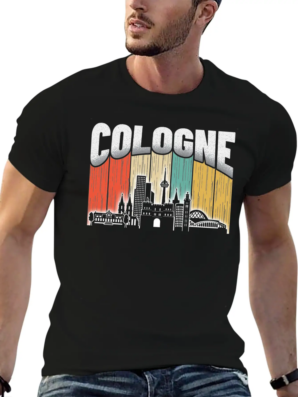 Cologne Germany Breathable Soft Cotton T-Shirt – Timeless Casual Look