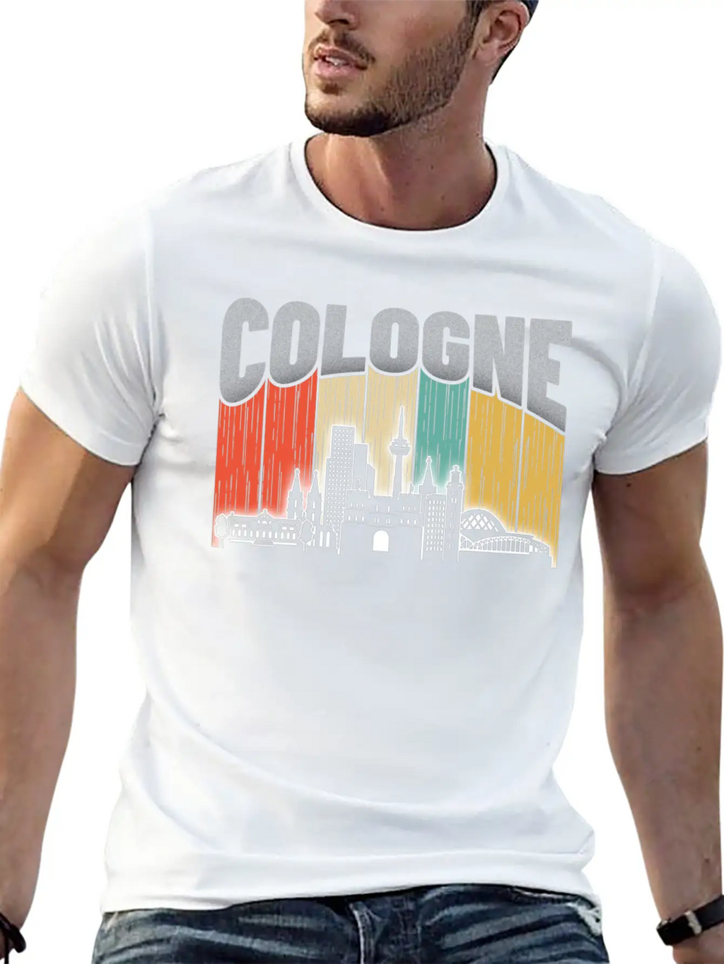 Cologne Germany Breathable Soft Cotton T-Shirt – Timeless Casual Look