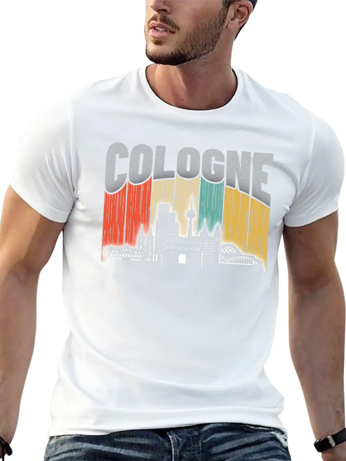 Cologne Germany Breathable Soft Cotton T-Shirt – Timeless Casual Look