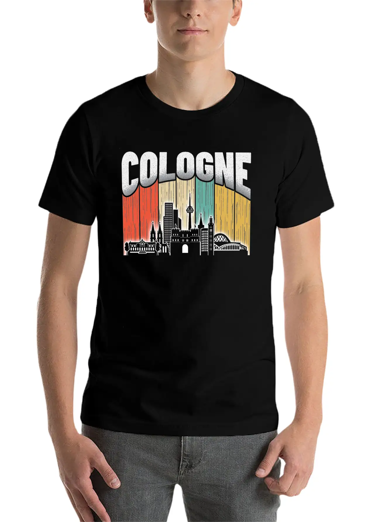 Cologne Germany Breathable Soft Cotton T-Shirt – Timeless Casual Look