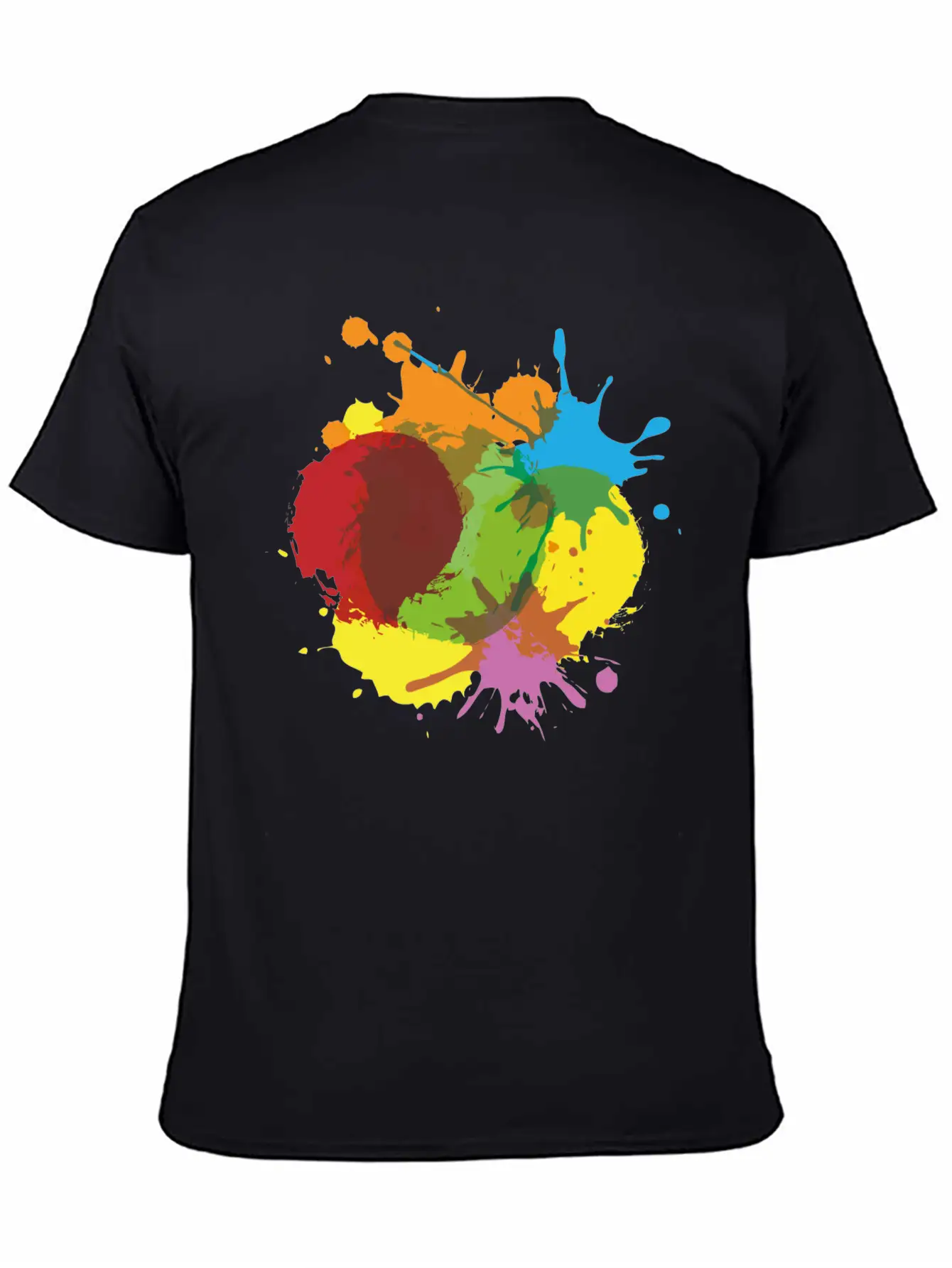 Color Blob Splash Paint Painter Gift Colorful Spot Unisex Casual T-Shirt – Clean Design For Daily Comfort
